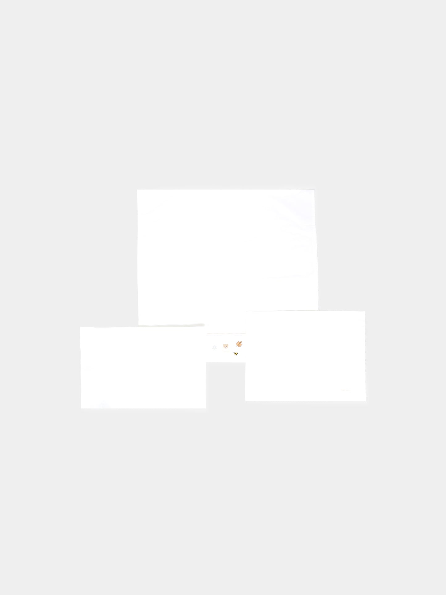 Set lenzuola bianco per neonata con ape e logo,Nanán,I25007R