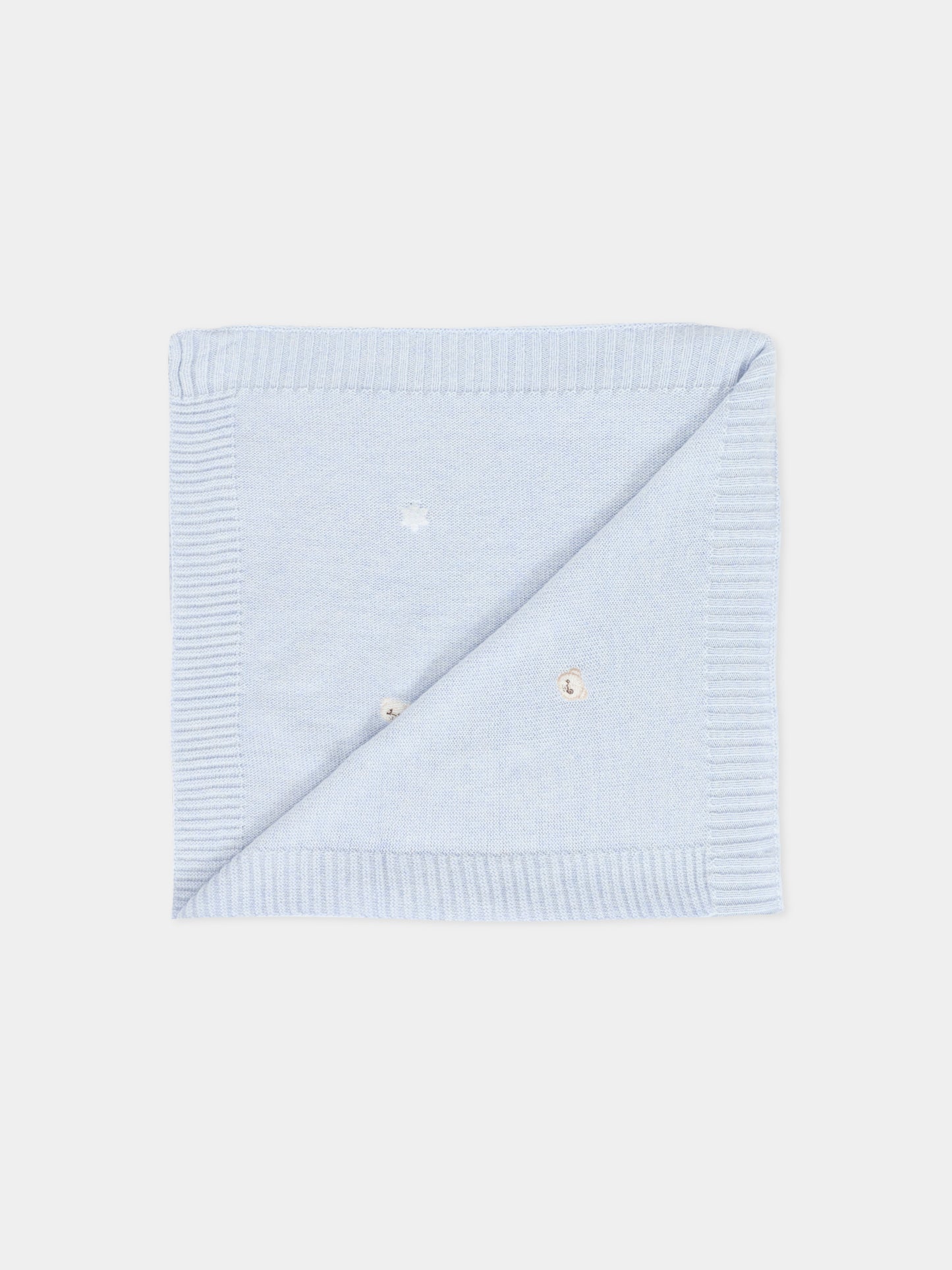 Coperta celeste per neonato con ape,Nanán,I25012A