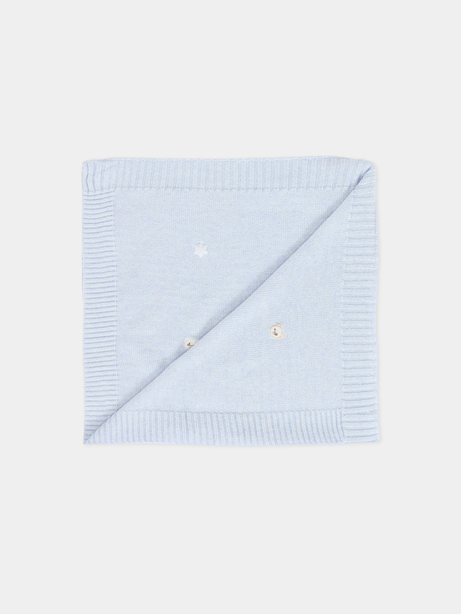 Coperta celeste per neonato con ape,Nanán,I25012A