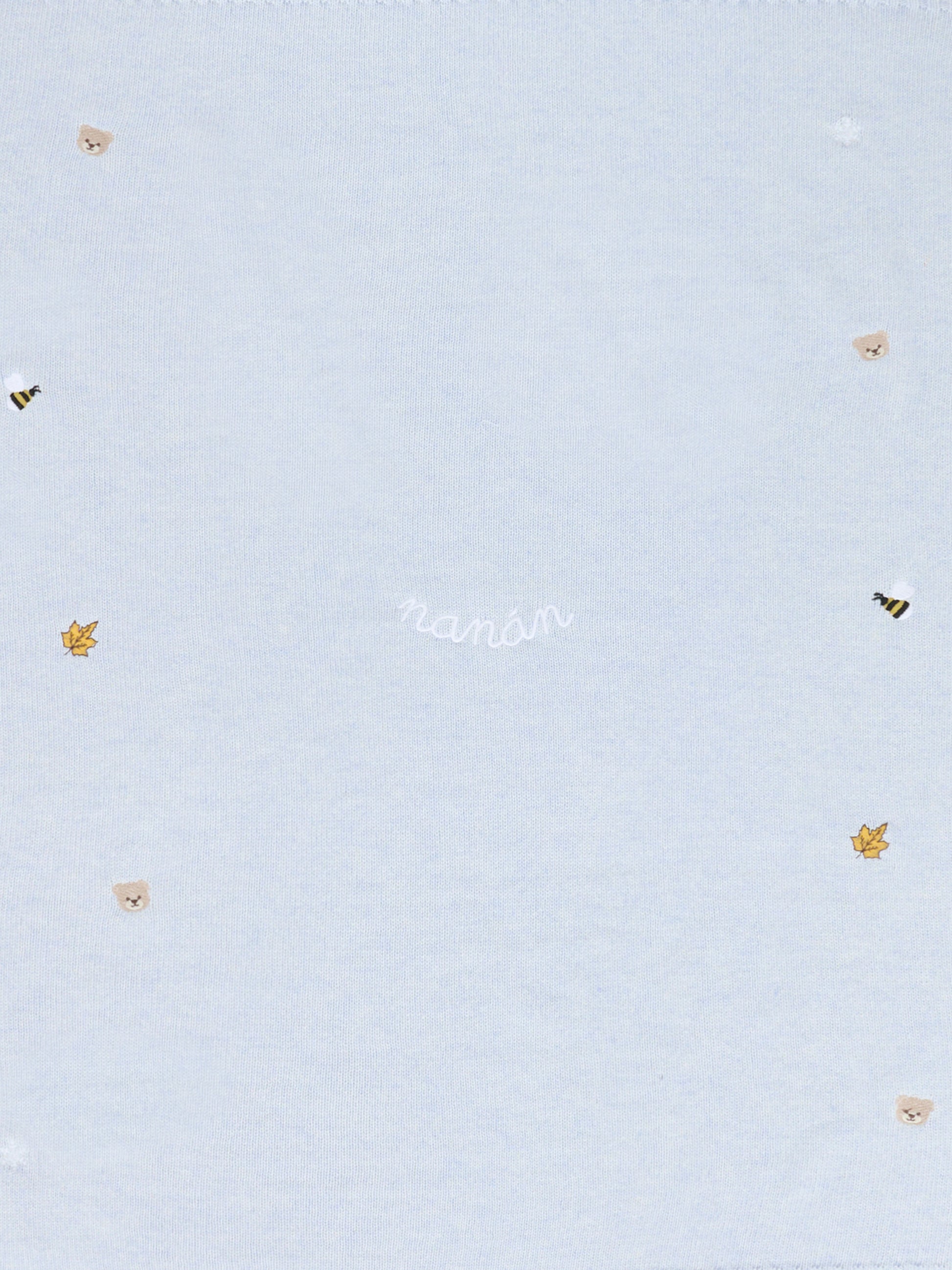 Coperta celeste per neonato con ape,Nanán,I25012A