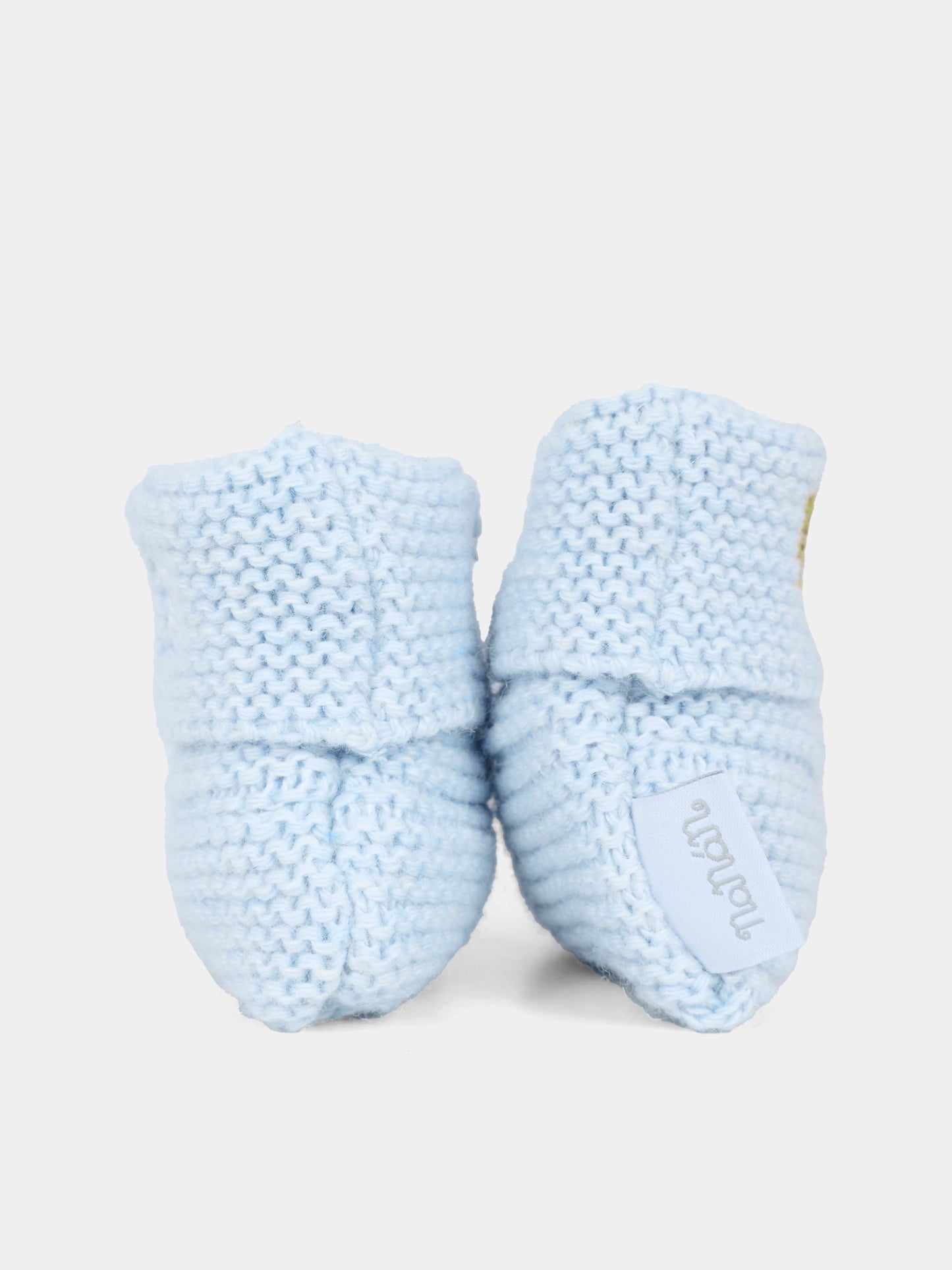 Babbucce celesti per neonato con ape,Nanán,I25013A