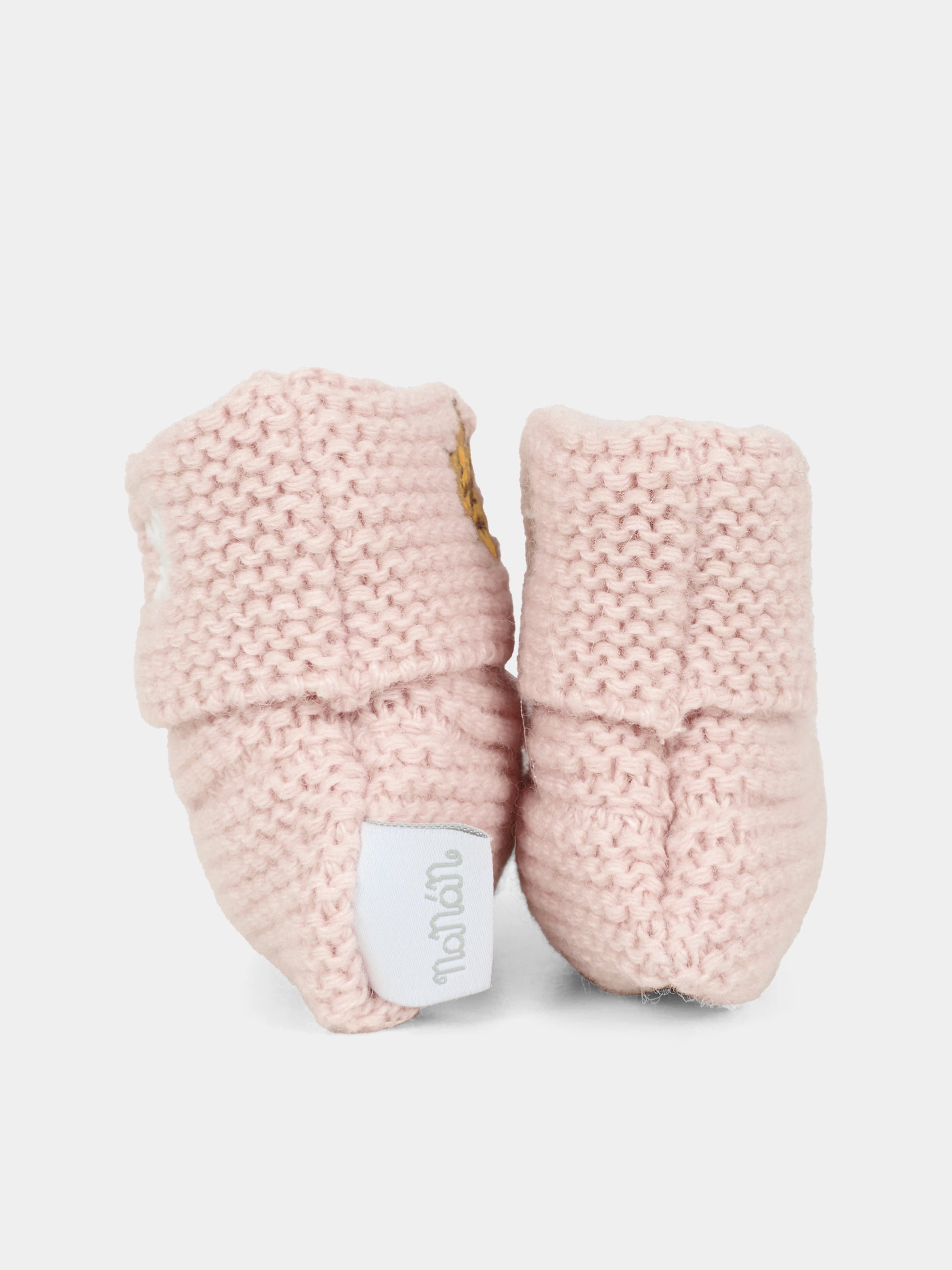 Babbucce rosa per neonata con ape,Nanán,I25013R