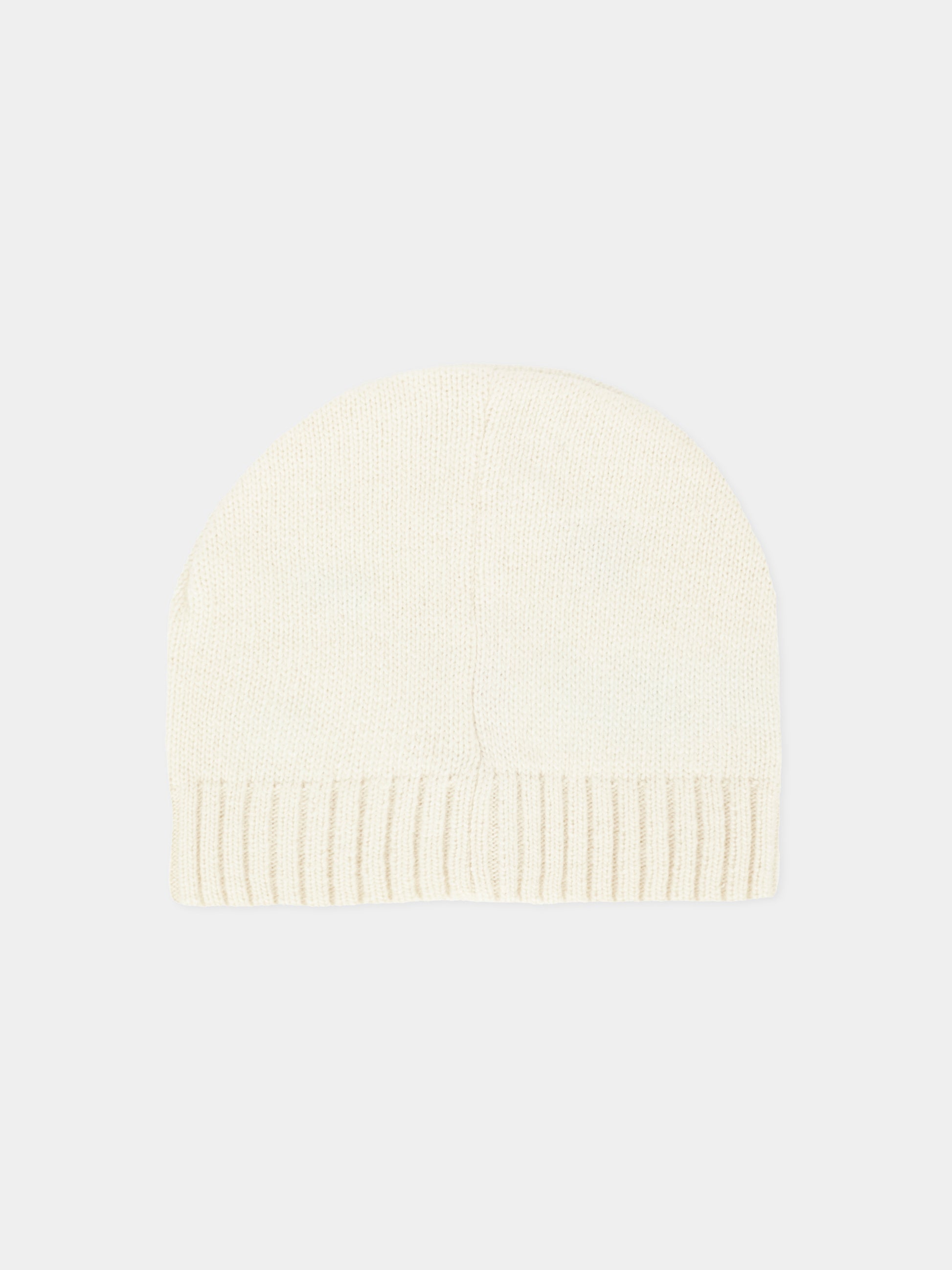 Berretto avorio per neonati con ape,Nanán,I25014B