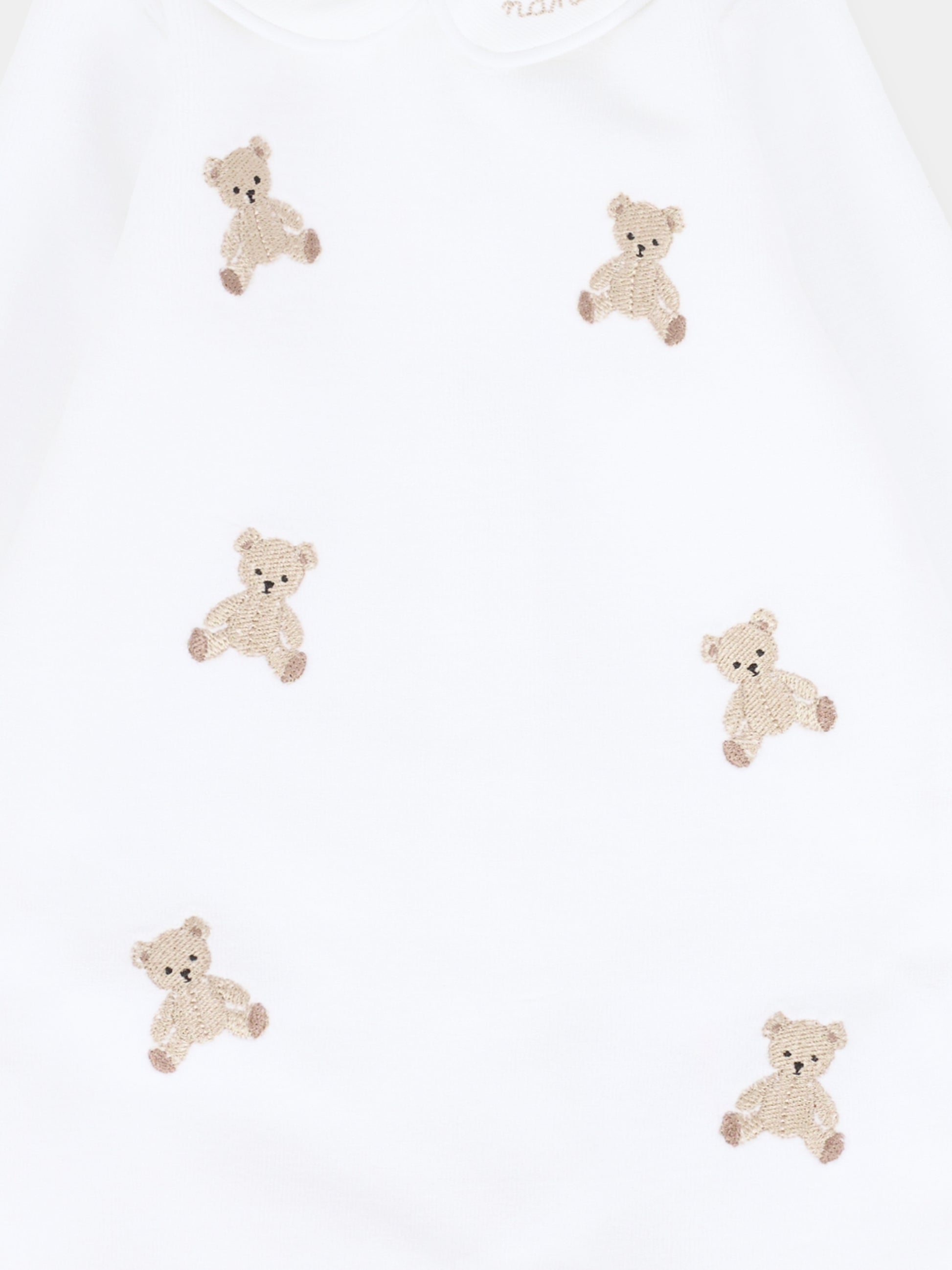 Tutina bianca per neonati con orsetti,Nanán,I25015B