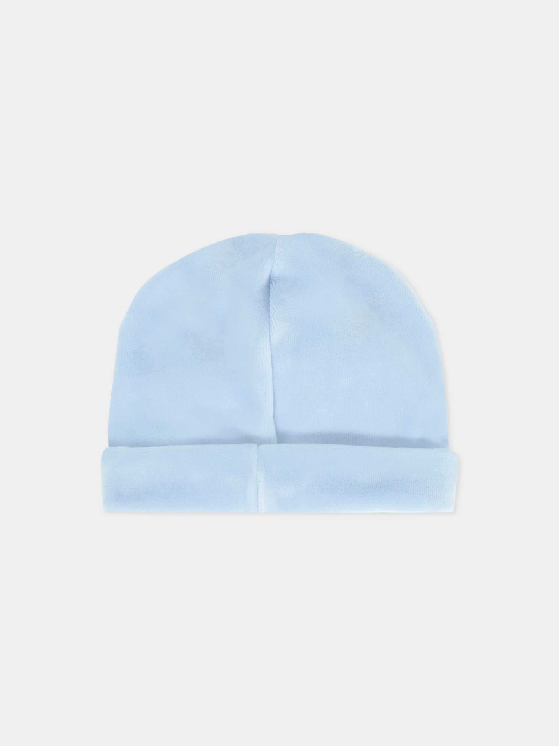 Cappello celeste per neonato con logo,Nanán,I25131A