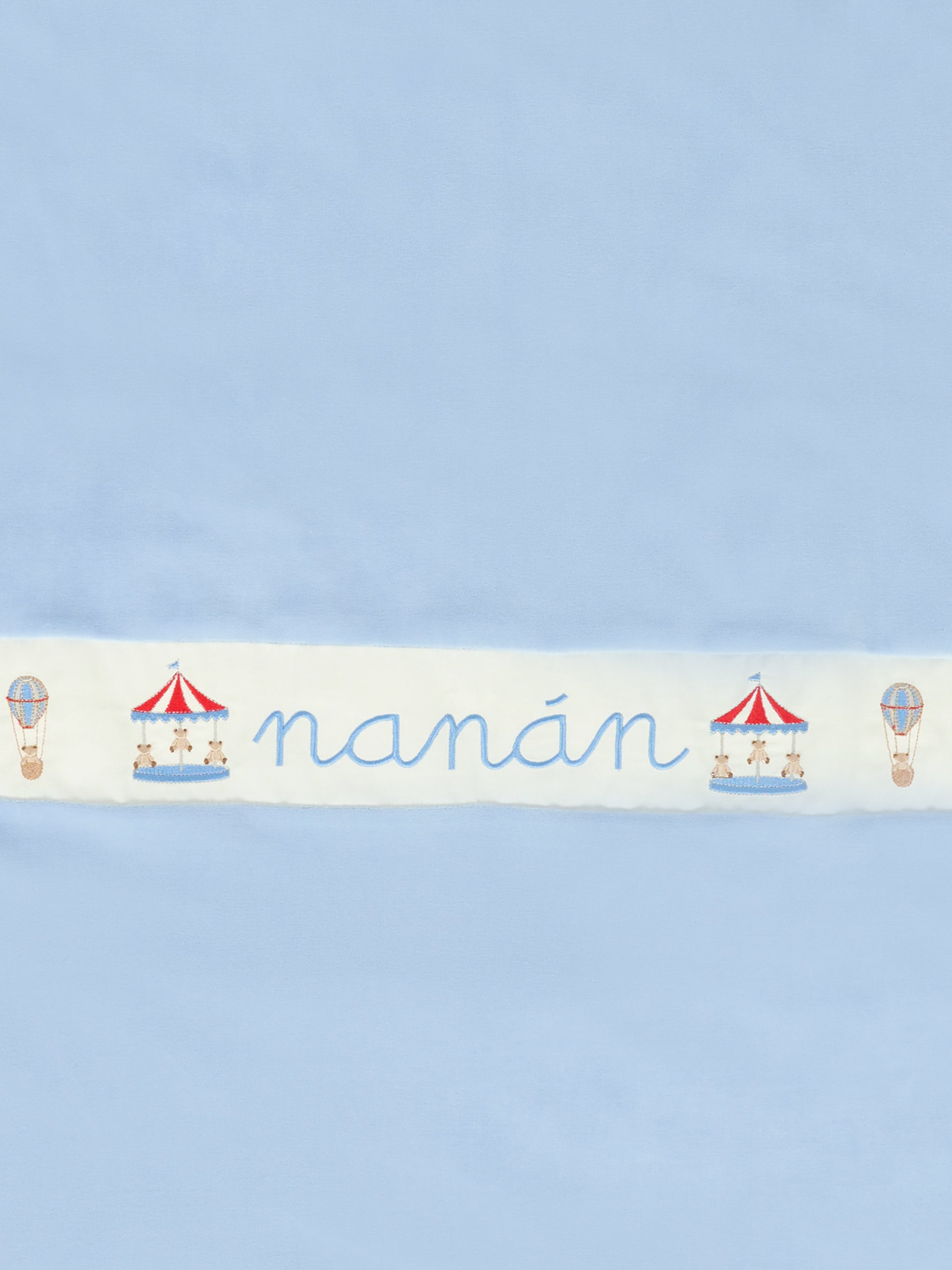 Coperta celeste per neonato con giostre,Nanán,I25133A