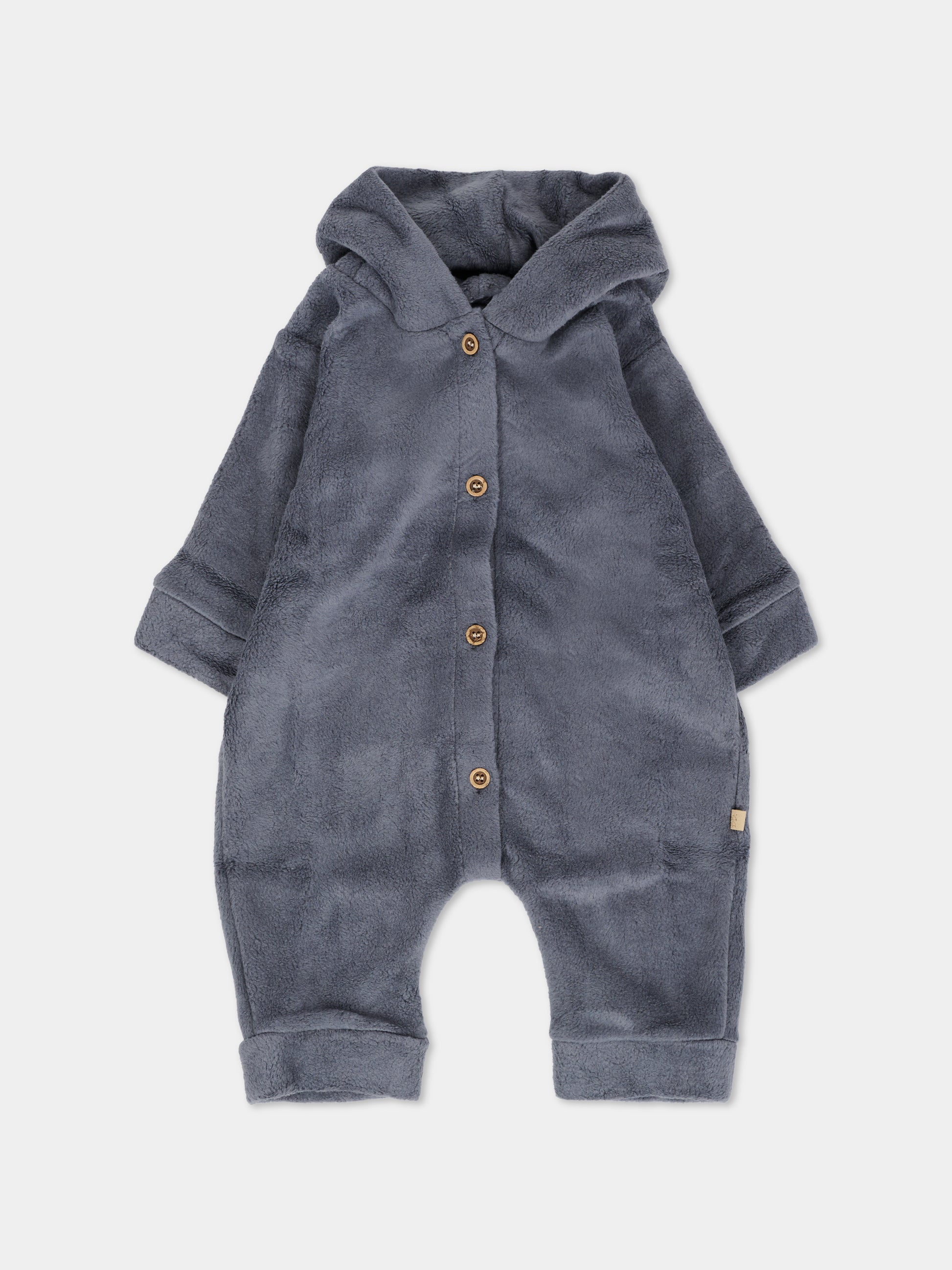 Tutina grigia per neonato con cappuccio,Bamboom,1066 MIDNIGHT BLUE