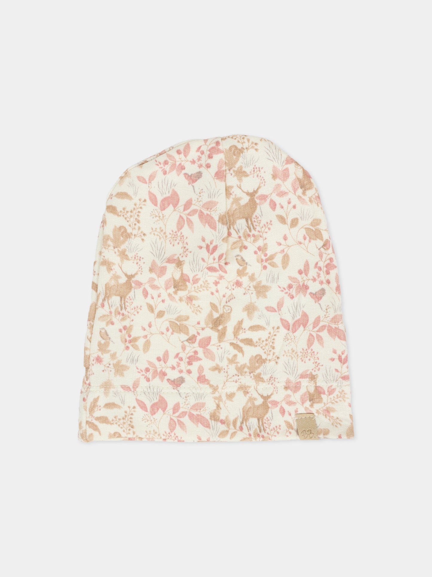 Berretto multicolor per neonati con stampa foresta,Bamboom,1077 AUTUMN FOREST