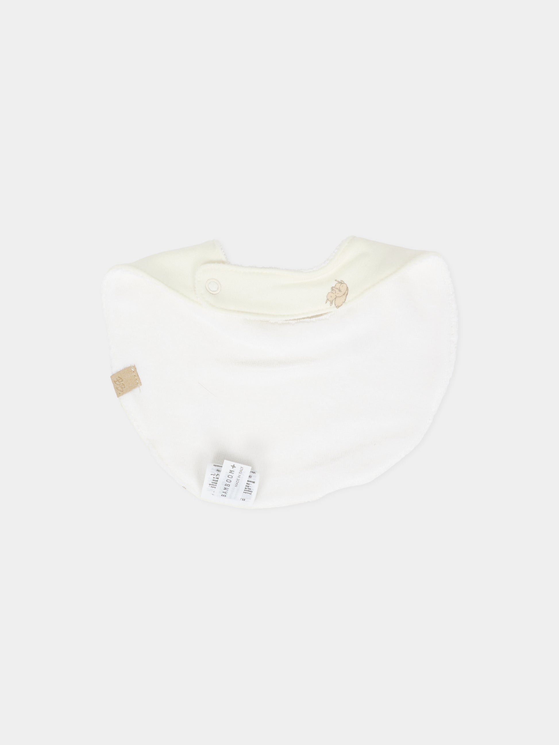 Bavaglino avorio per neonati con stampa scoiattolo,Bamboom,1079 SQUIRREL PRINT