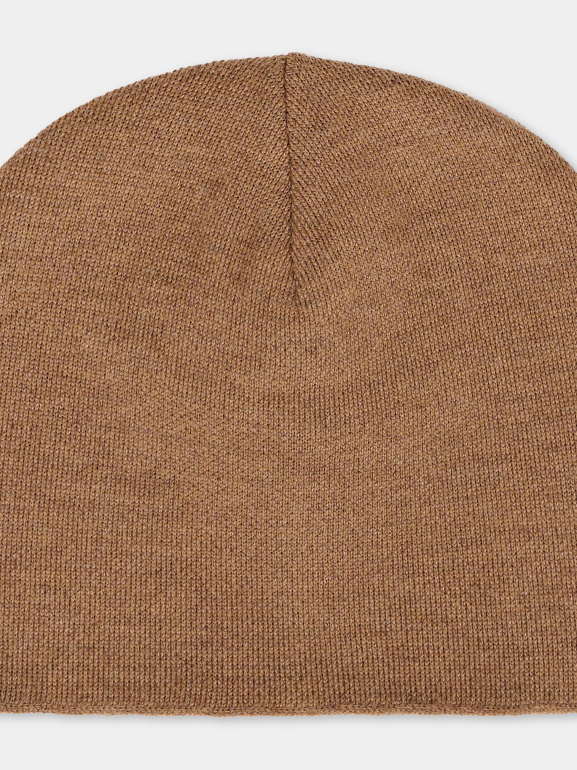 Berretto marrone per bambini con logo,Fendi Kids,JUP038 AV78 F1U75