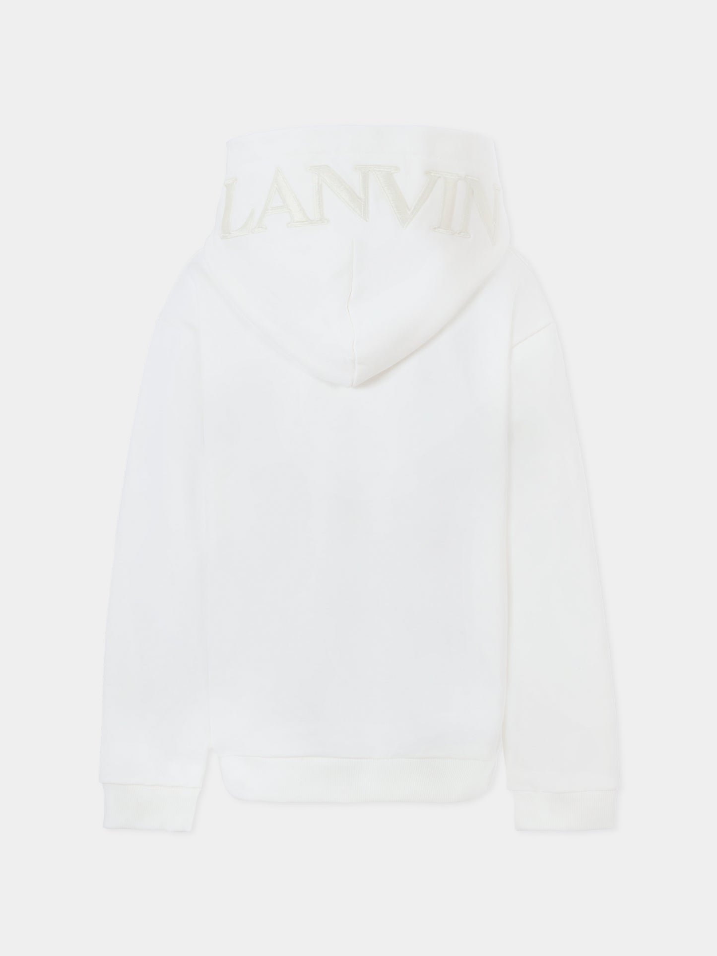 Felpa bianca per bambini con logo,Lanvin Petite,N30316 N89