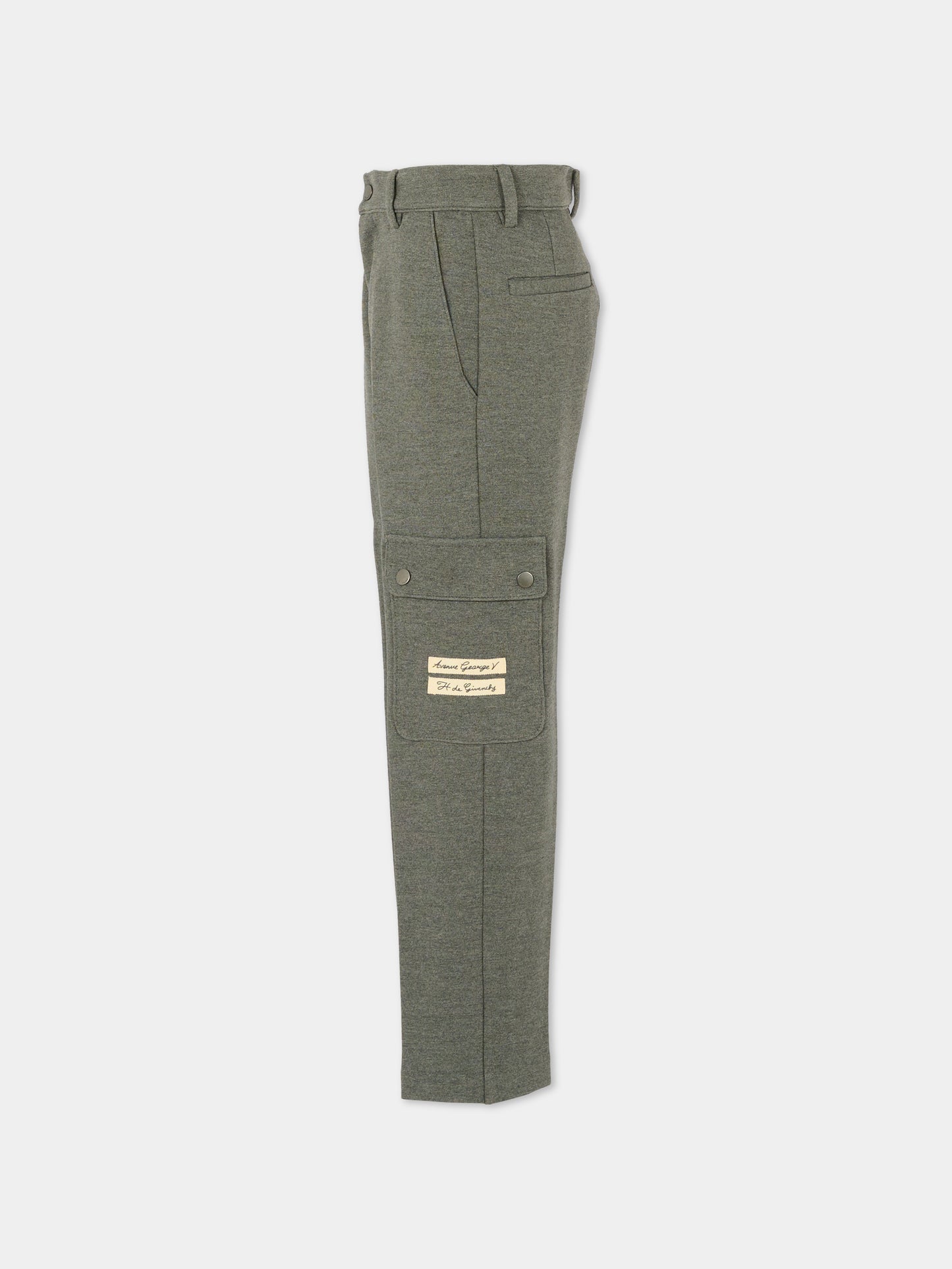 Pantaloni grigi per bambino con logo,Givenchy Kids,H30927 A83