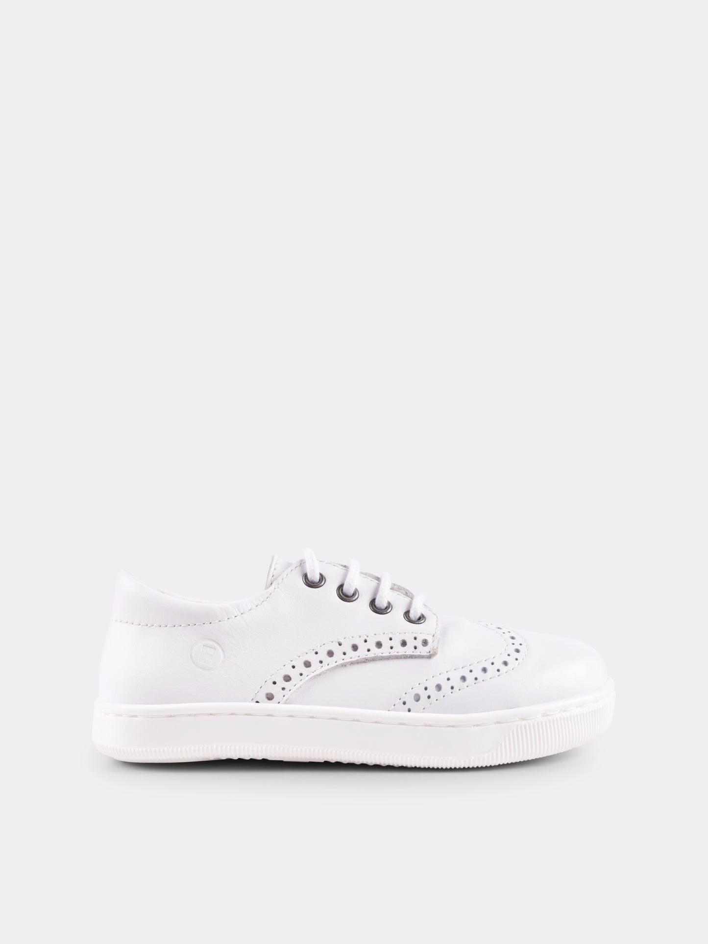 Chaussures à lacets blancs pour bébé garçon et garçon