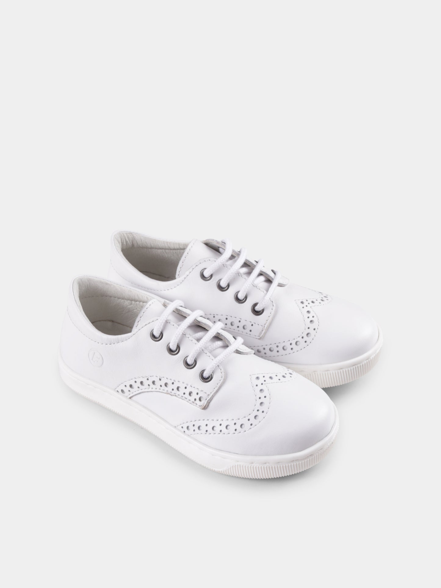 Chaussures à lacets blancs pour bébé garçon et garçon