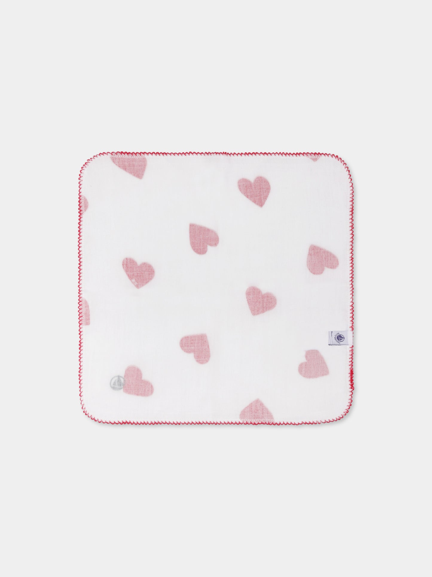 Set mussole multicolor per neonati con cuori e righe,Petit Bateau,A0ASJ 00