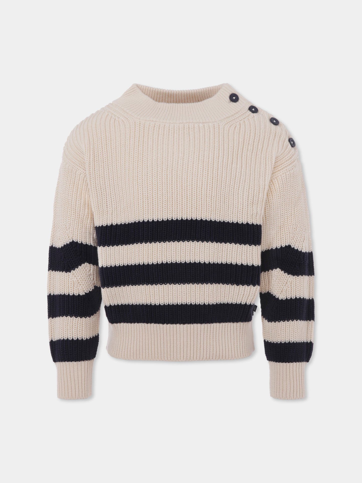 Maglione bianco per bambina,Petit Bateau,A0AVS 01