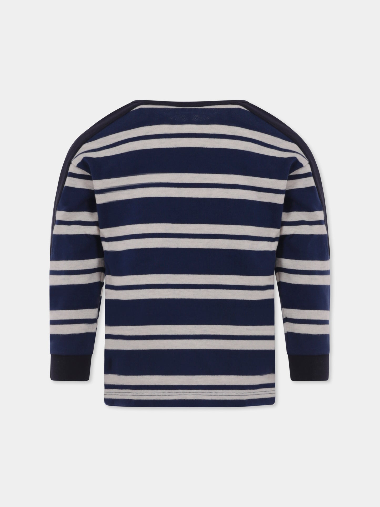 Felpa blu per bambino con logo,Petit Bateau,A0B6Z01