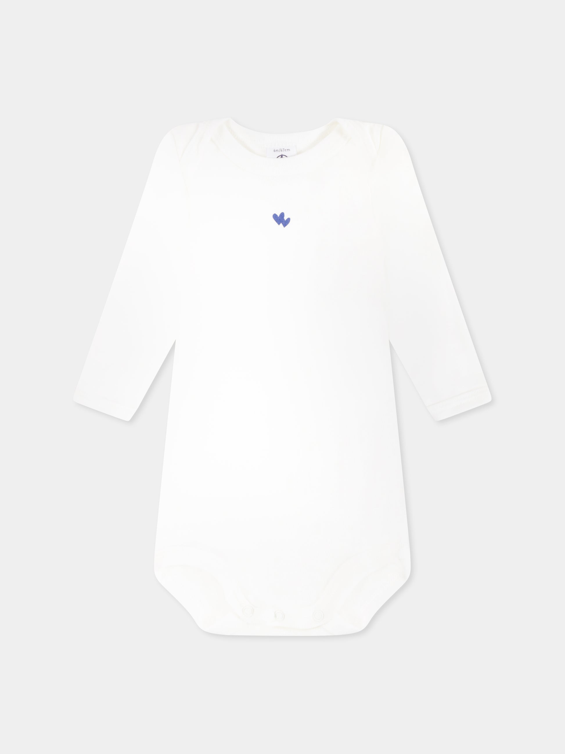 Set body multicolor per neonati con cuori e scritta,Petit Bateau,A0BEA 00