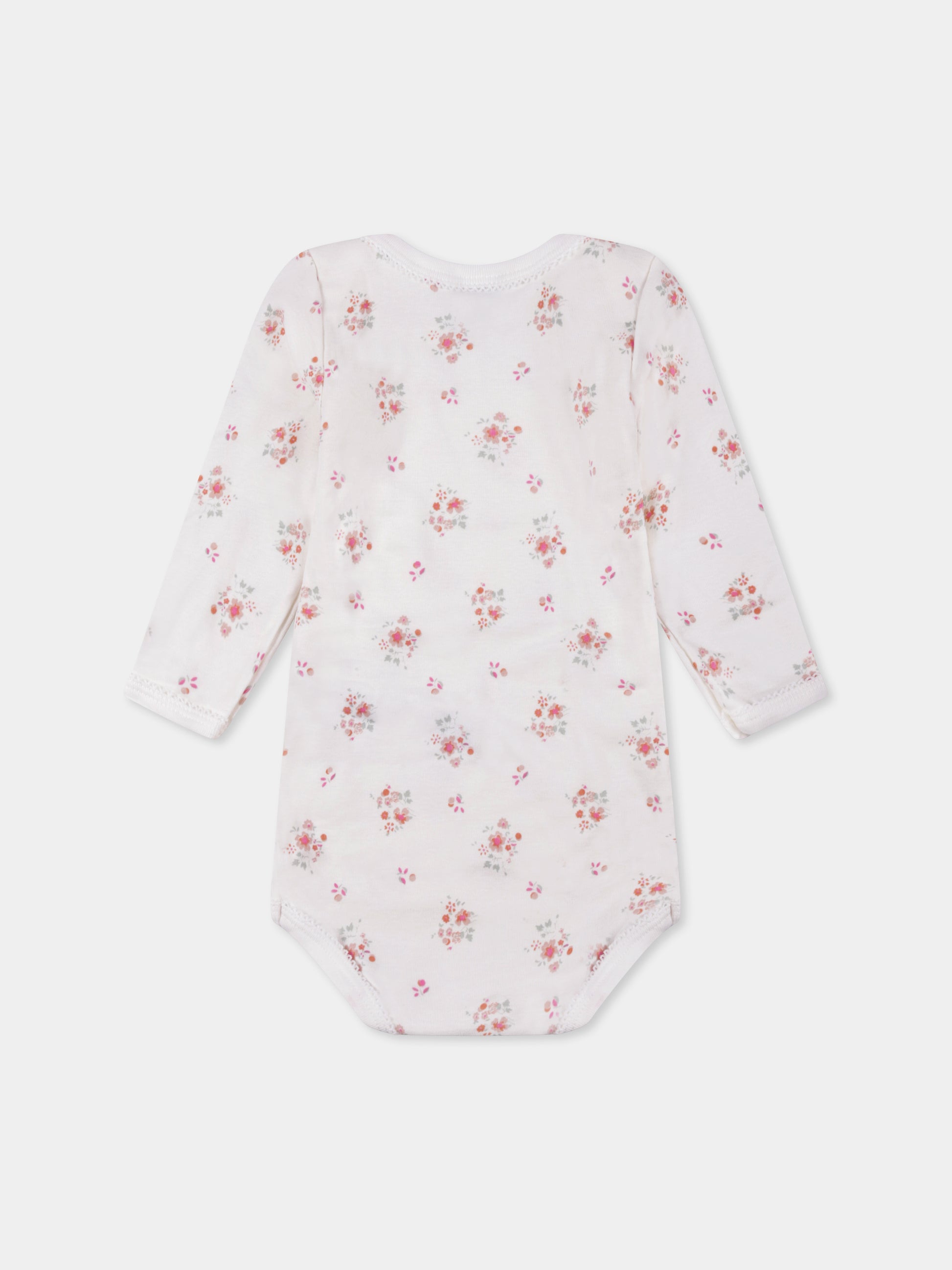 Set body multicolor per neonata con fiori,Petit Bateau,A0BGB 00