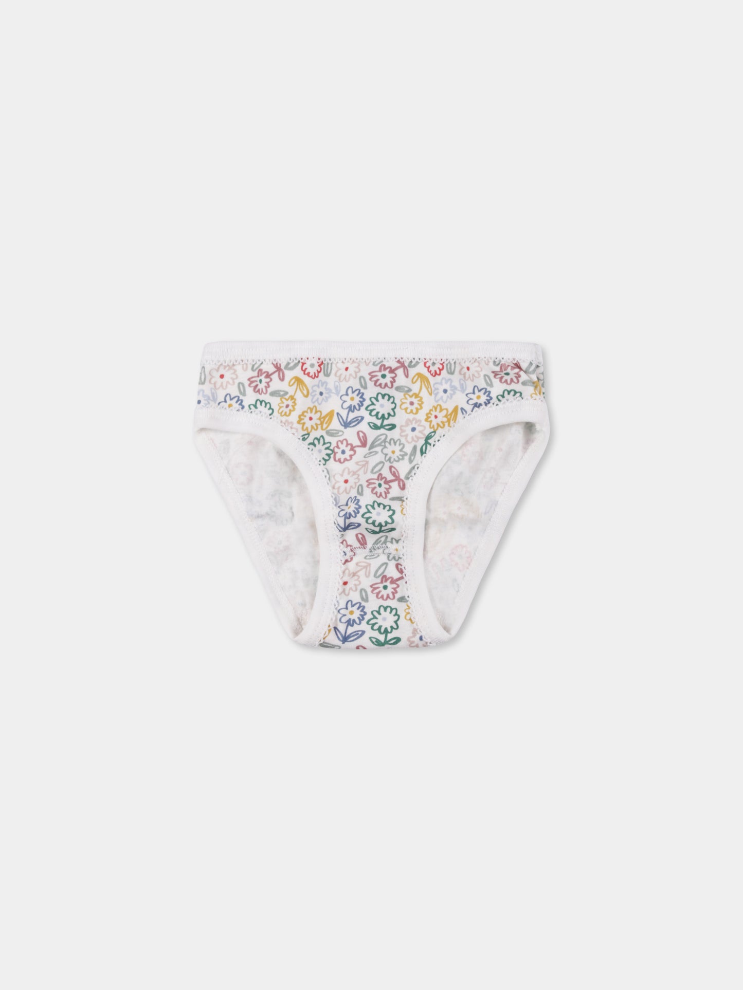 Set slip multicolor per bambina con stampa floreale,Petit Bateau,A0BGG 00