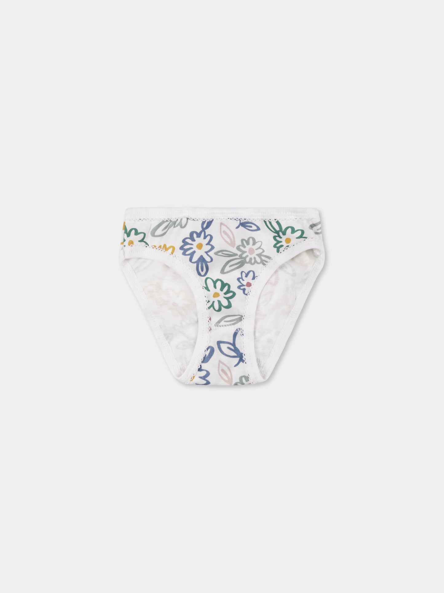 Set slip multicolor per bambina con stampa floreale,Petit Bateau,A0BGG 00