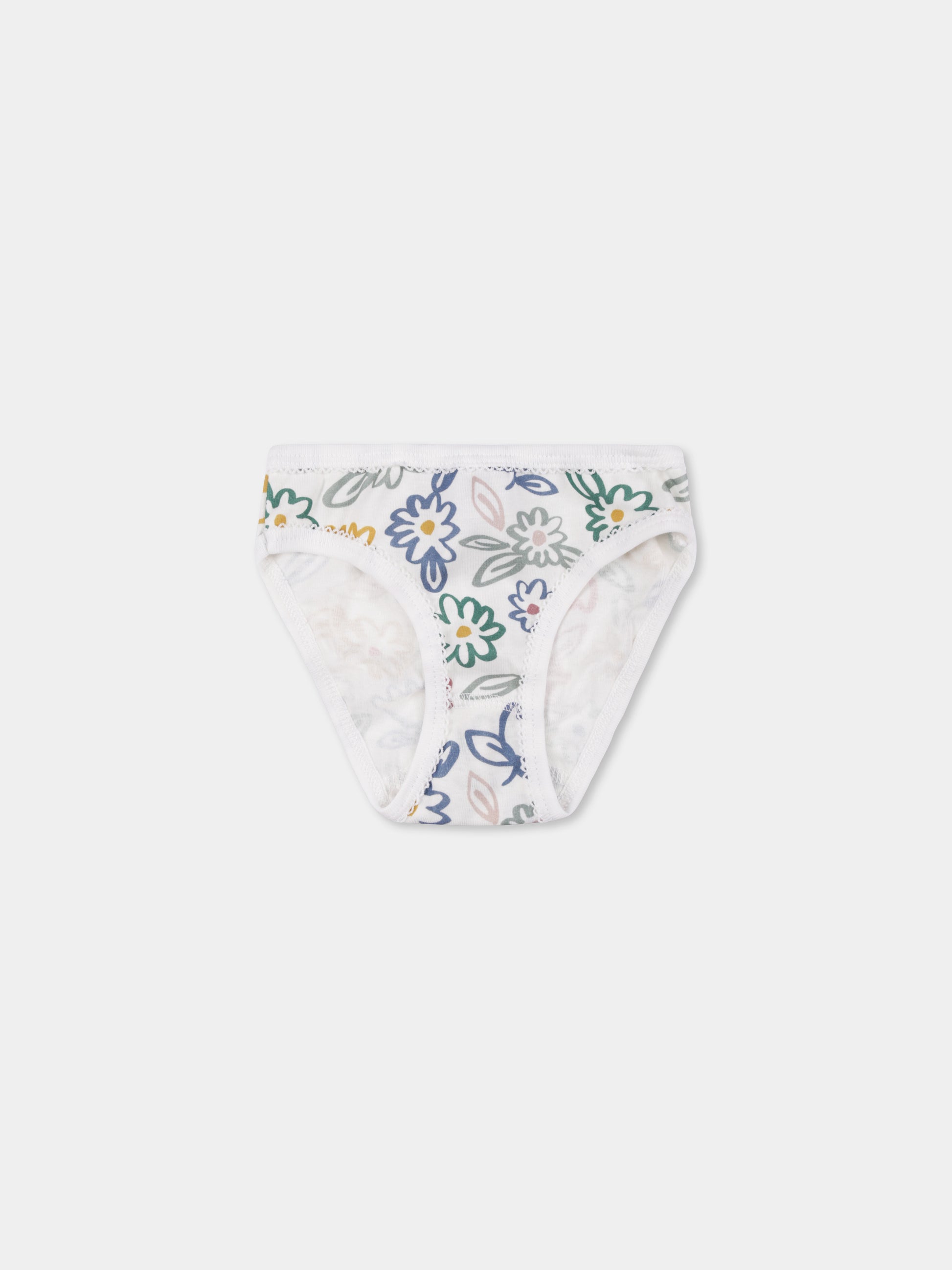 Set slip multicolor per bambina con stampa floreale,Petit Bateau,A0BGG 00