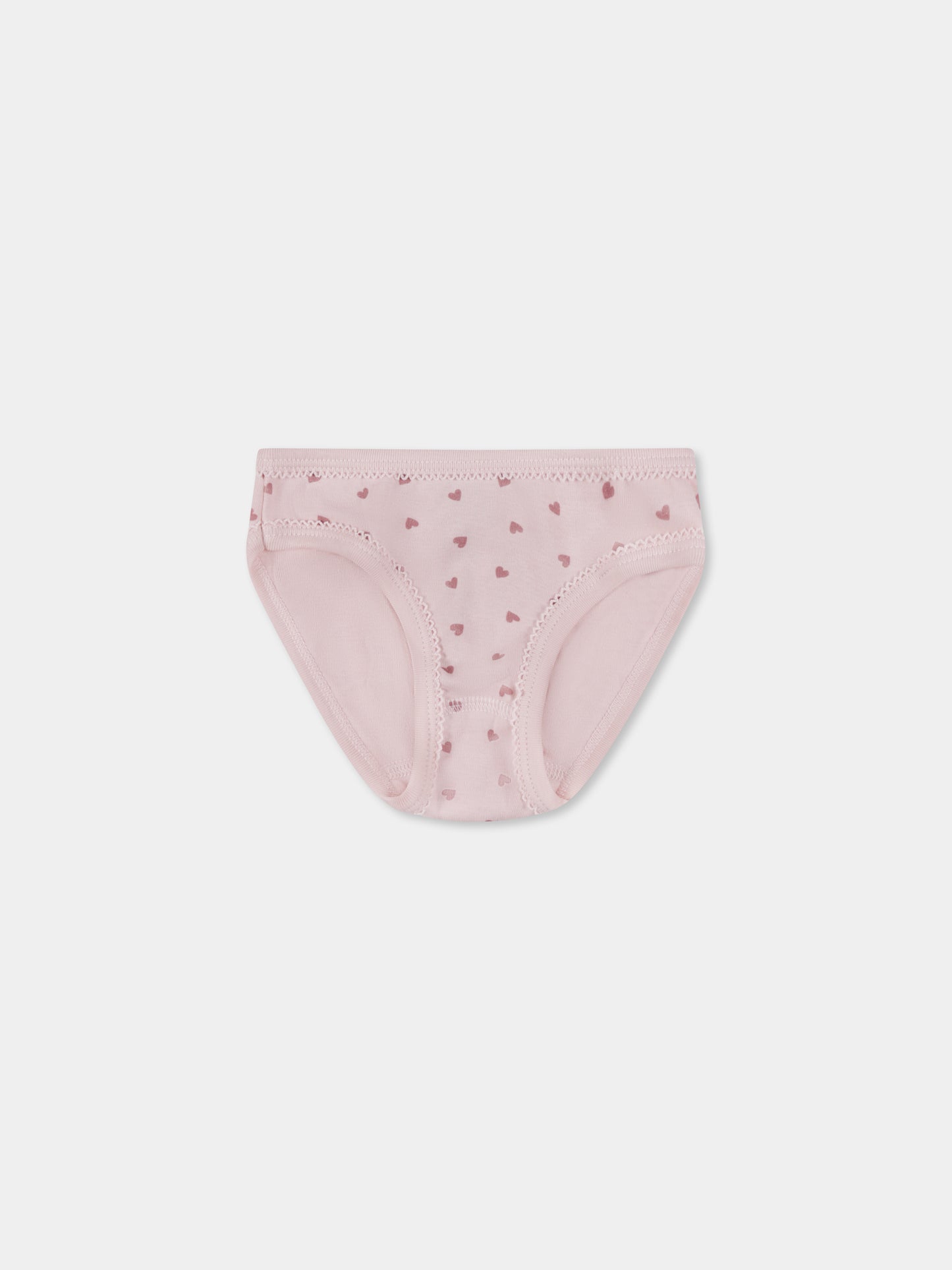 Set slip multicolor per bambina con cuori e stella cadente,Petit Bateau,A0BGK 00