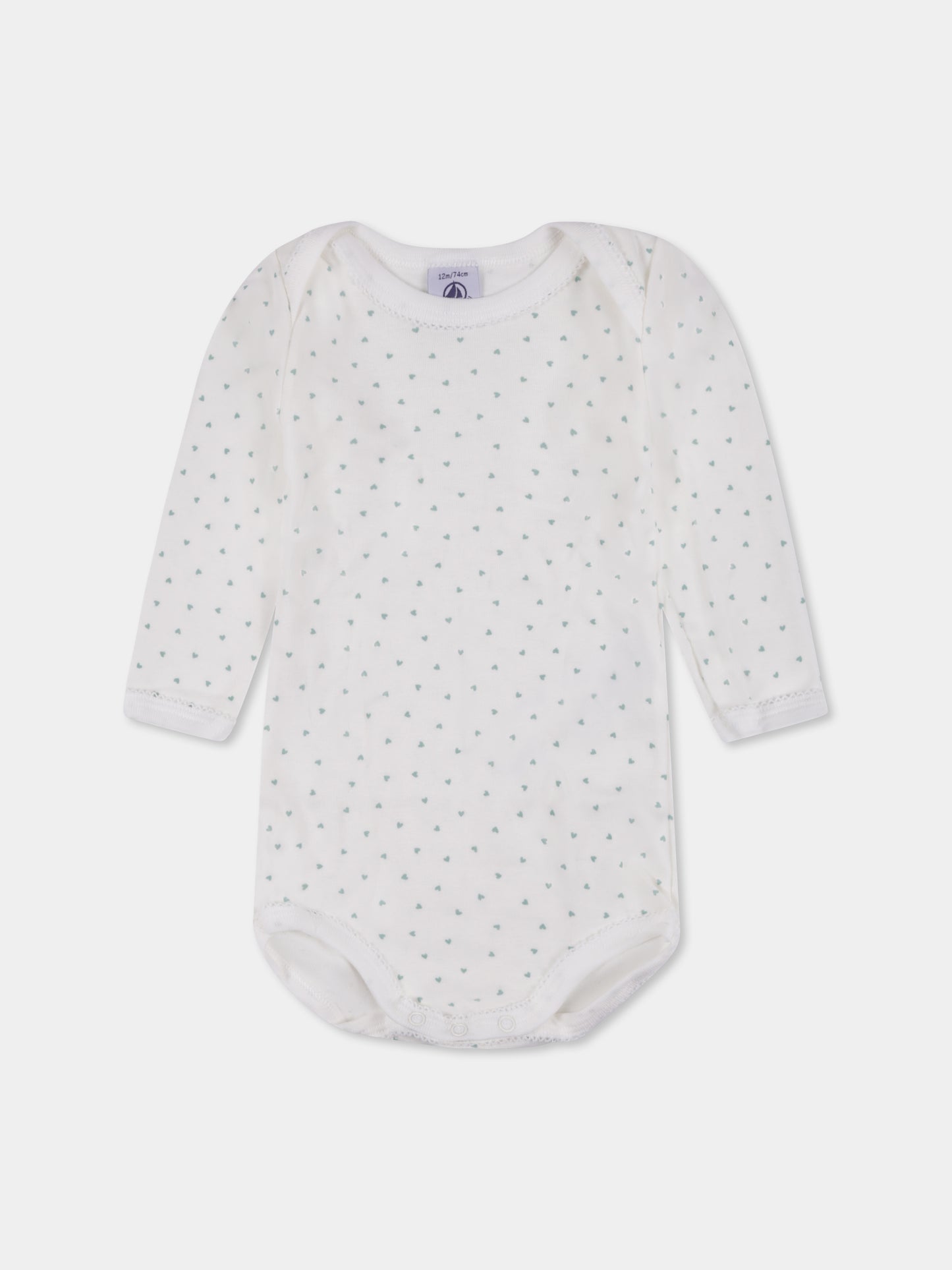 Set body multicolor per neonata con cuori e stella cadente,Petit Bateau,A0BGV 00