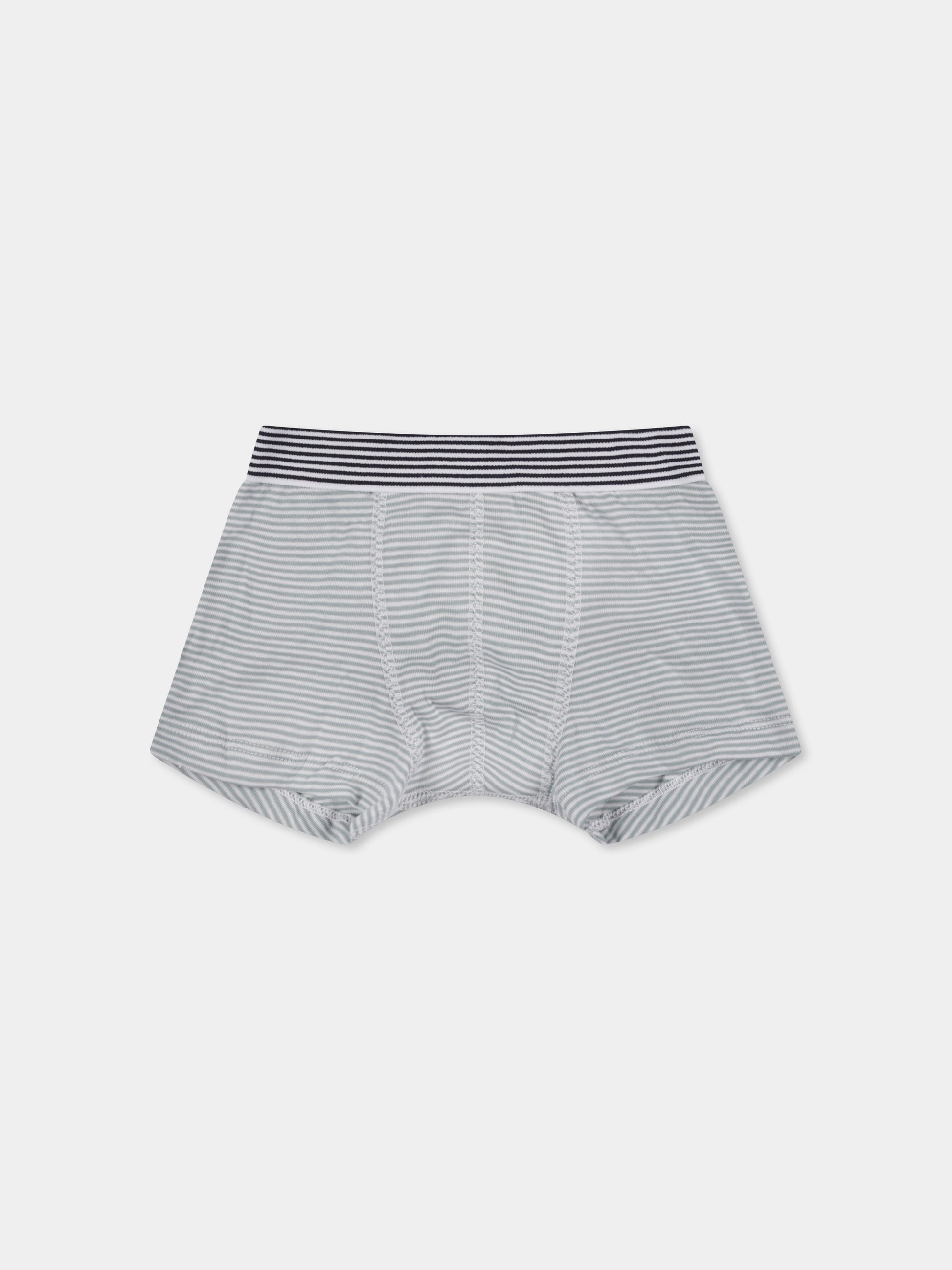 Set boxer multicolor per bambino con pecore e righe,Petit Bateau,A0BH4 00