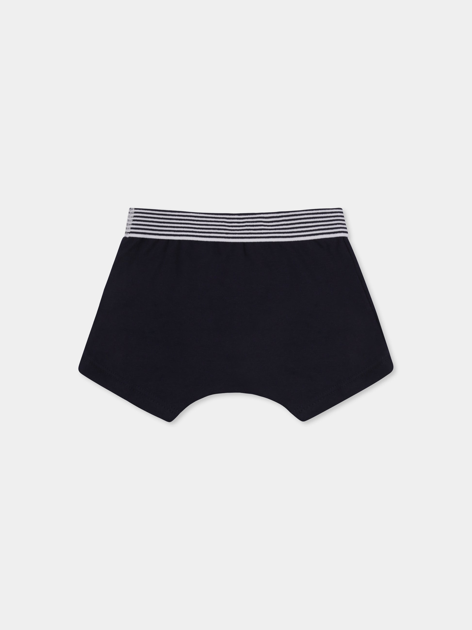 Set boxer multicolor per bambino con pecore e righe,Petit Bateau,A0BH4 00