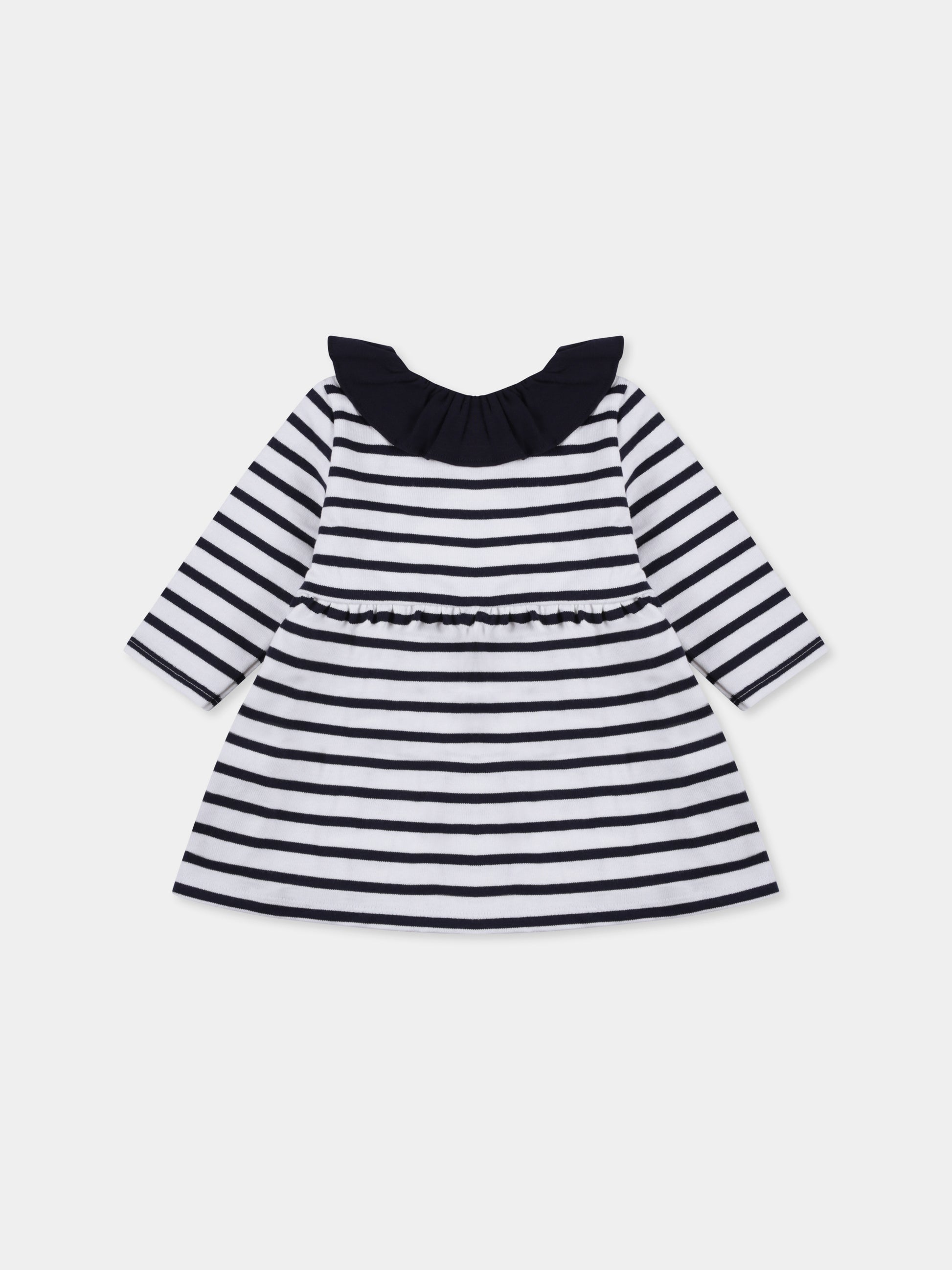 Vestito bianco per neonata,Petit Bateau,A0BKO 01