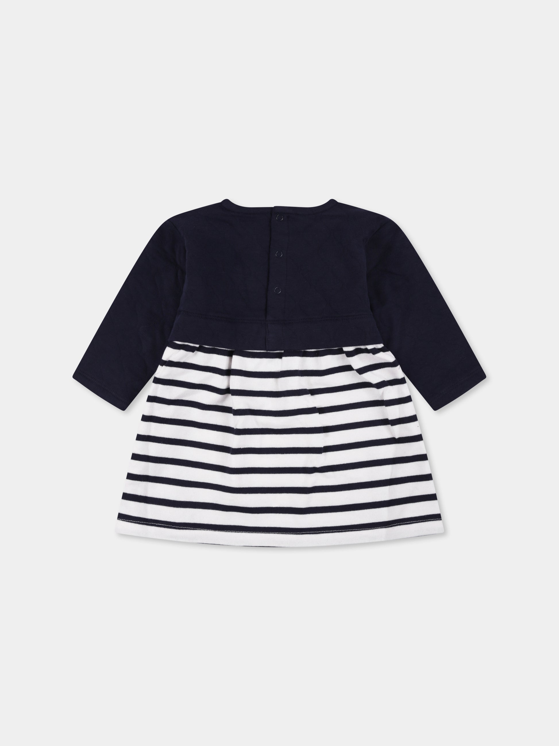 Vestito blu per neonata,Petit Bateau,A0BKP 01