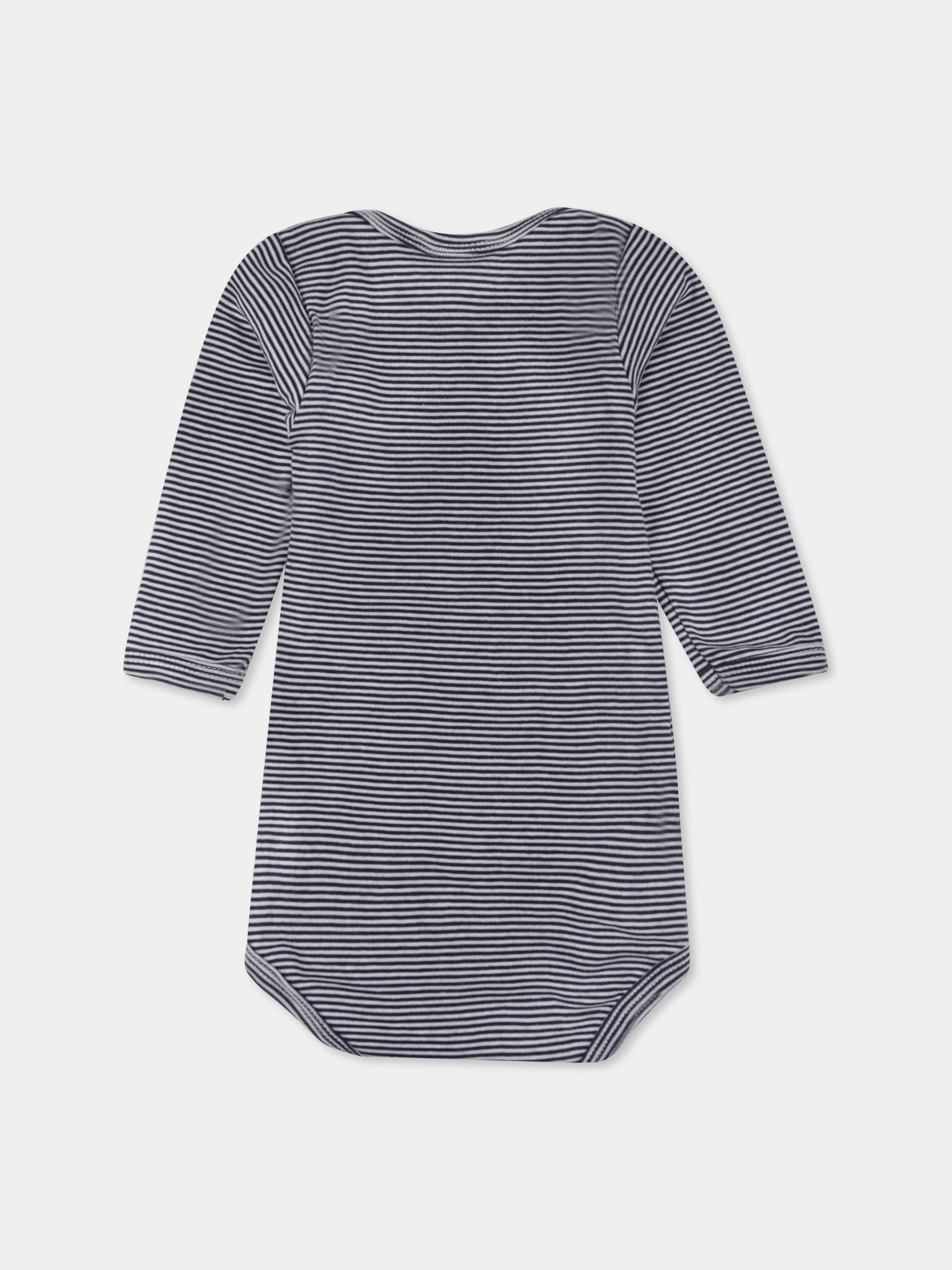 Set body multicolor per neonati con cuori e righe,Petit Bateau,A0BYW 00