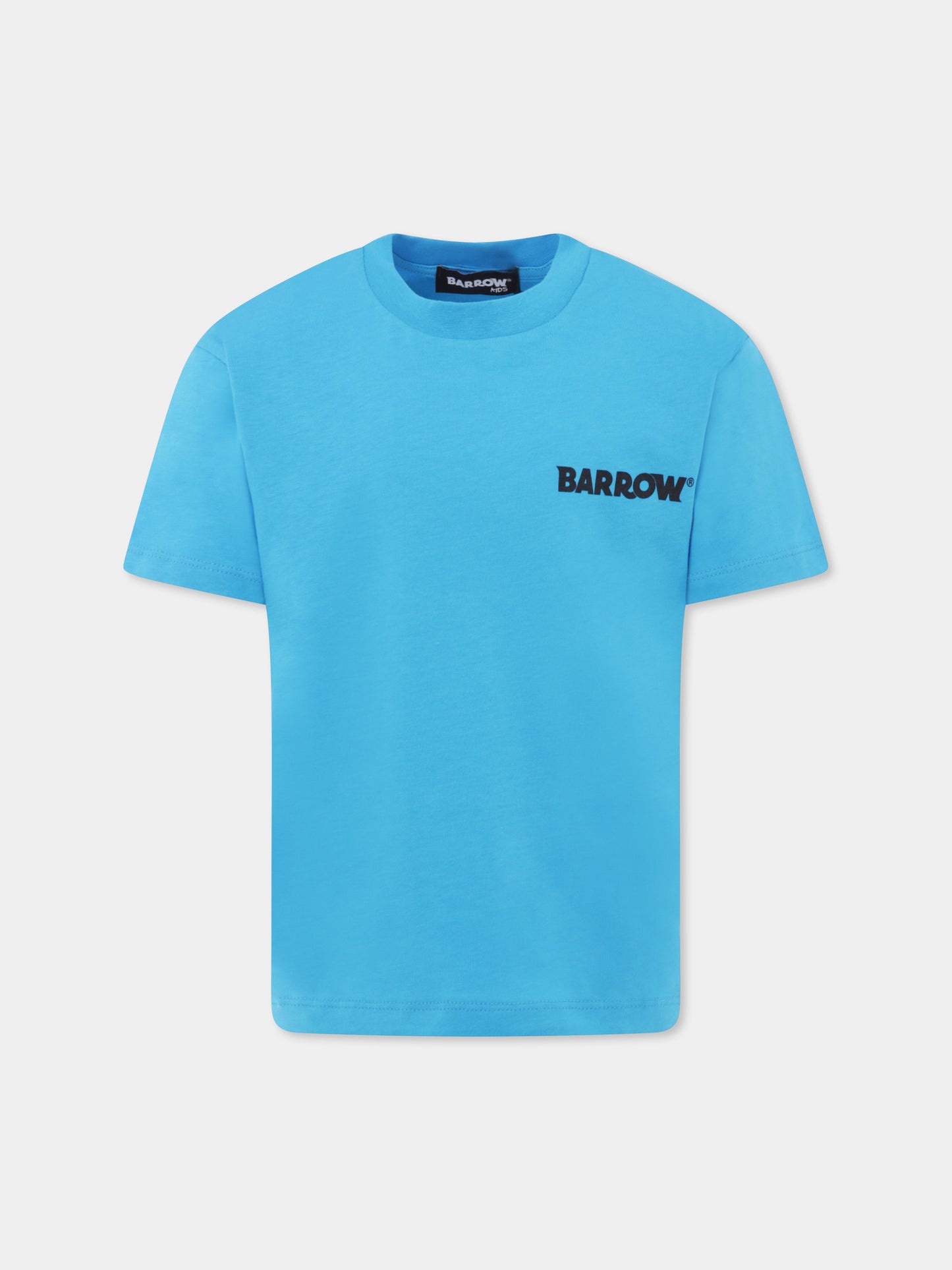 T-shirt bleu clair pour enfants avec smiley