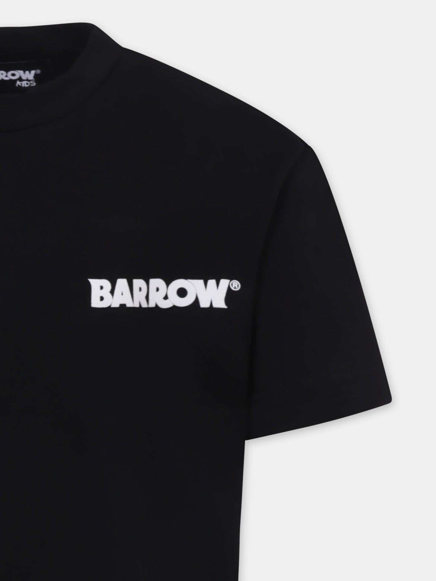 T-shirt noir pour enfants avec smiley