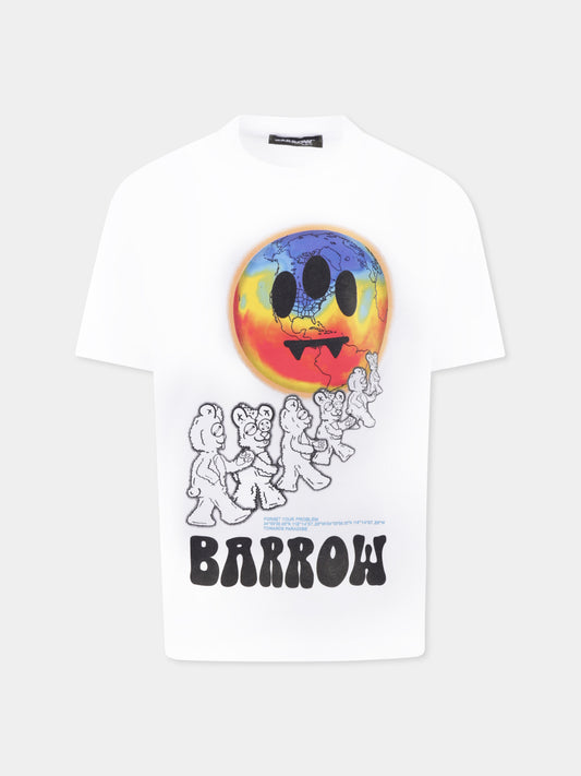 T-shirt noir pour enfants avec smiley