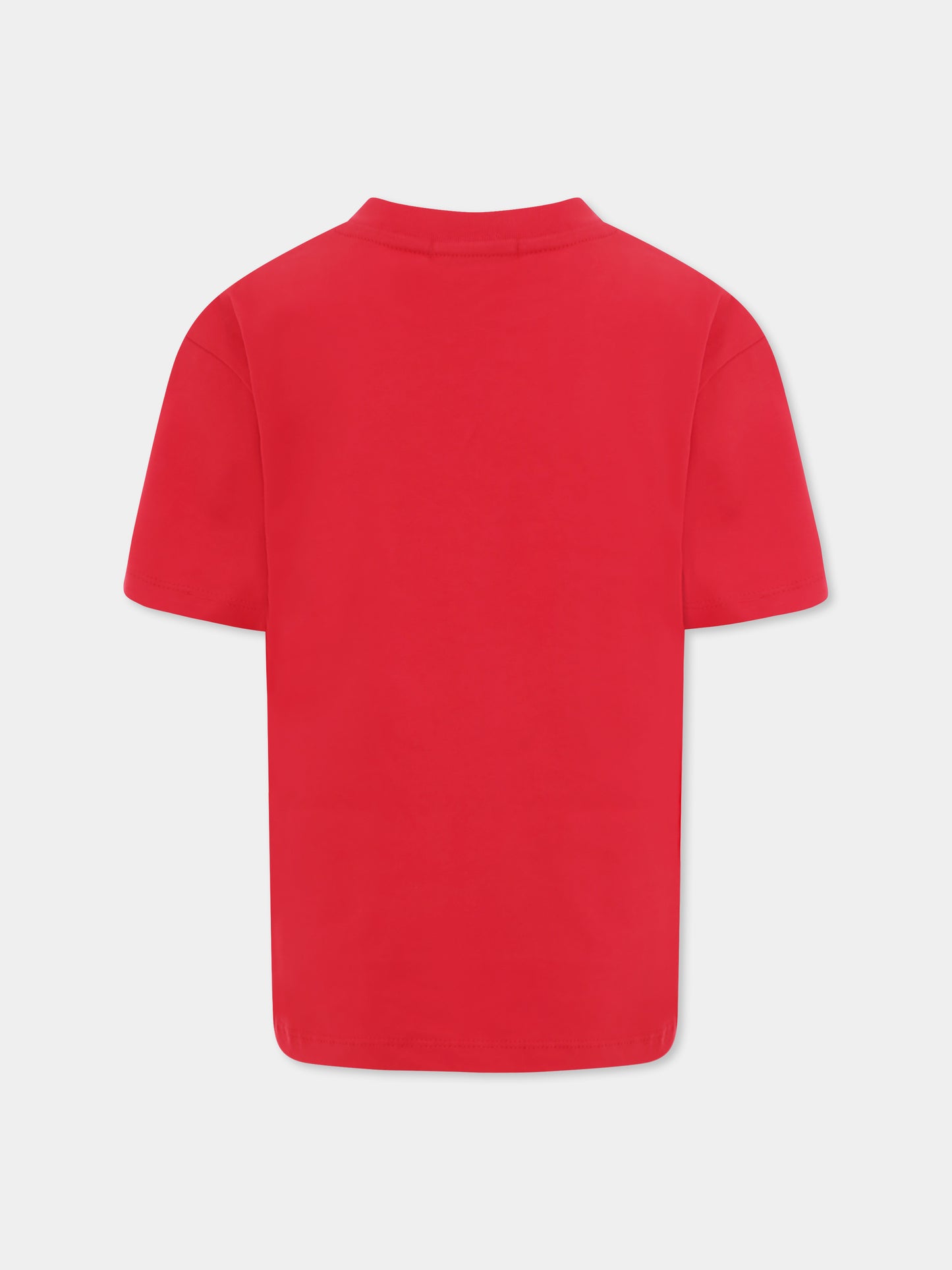T-shirt rouge pour enfants avec imprimé Bear