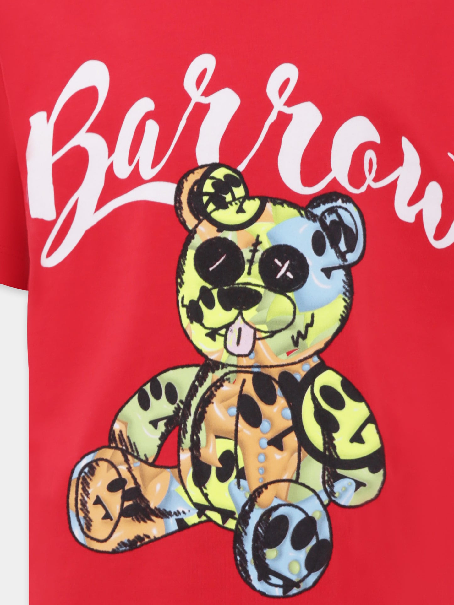 T-shirt rouge pour enfants avec imprimé Bear