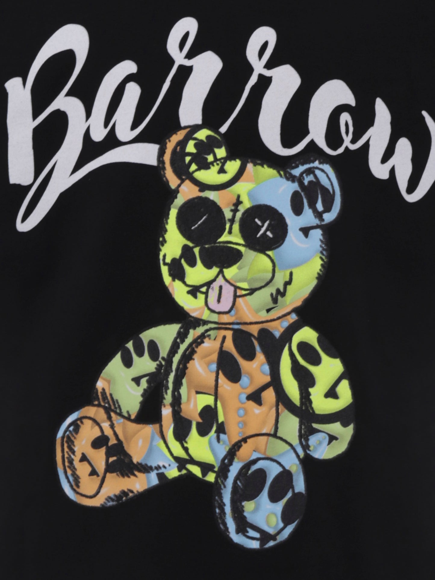 T-shirt noir pour enfants avec imprimé Bear