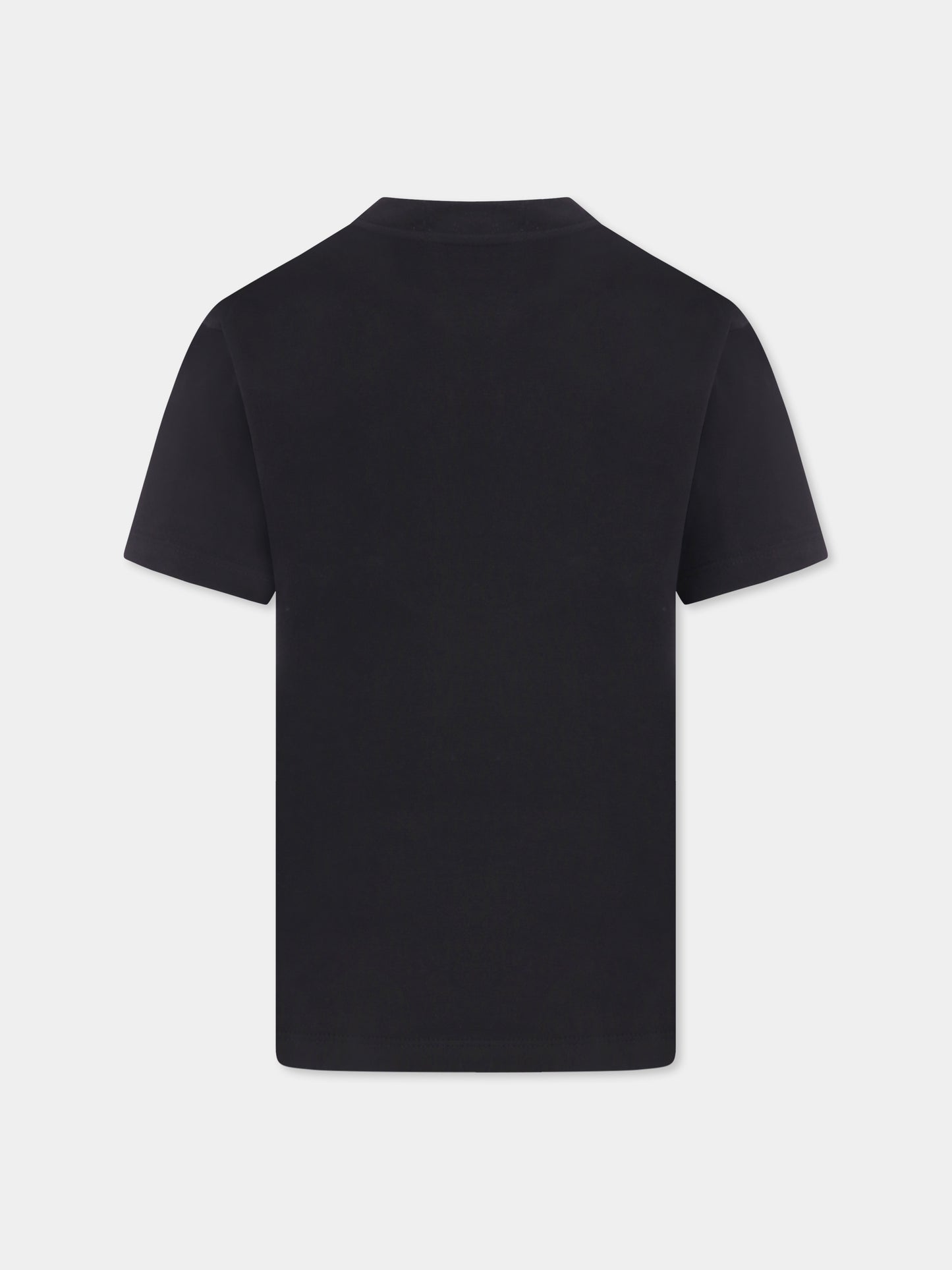 T-shirt noir pour enfants avec smiley