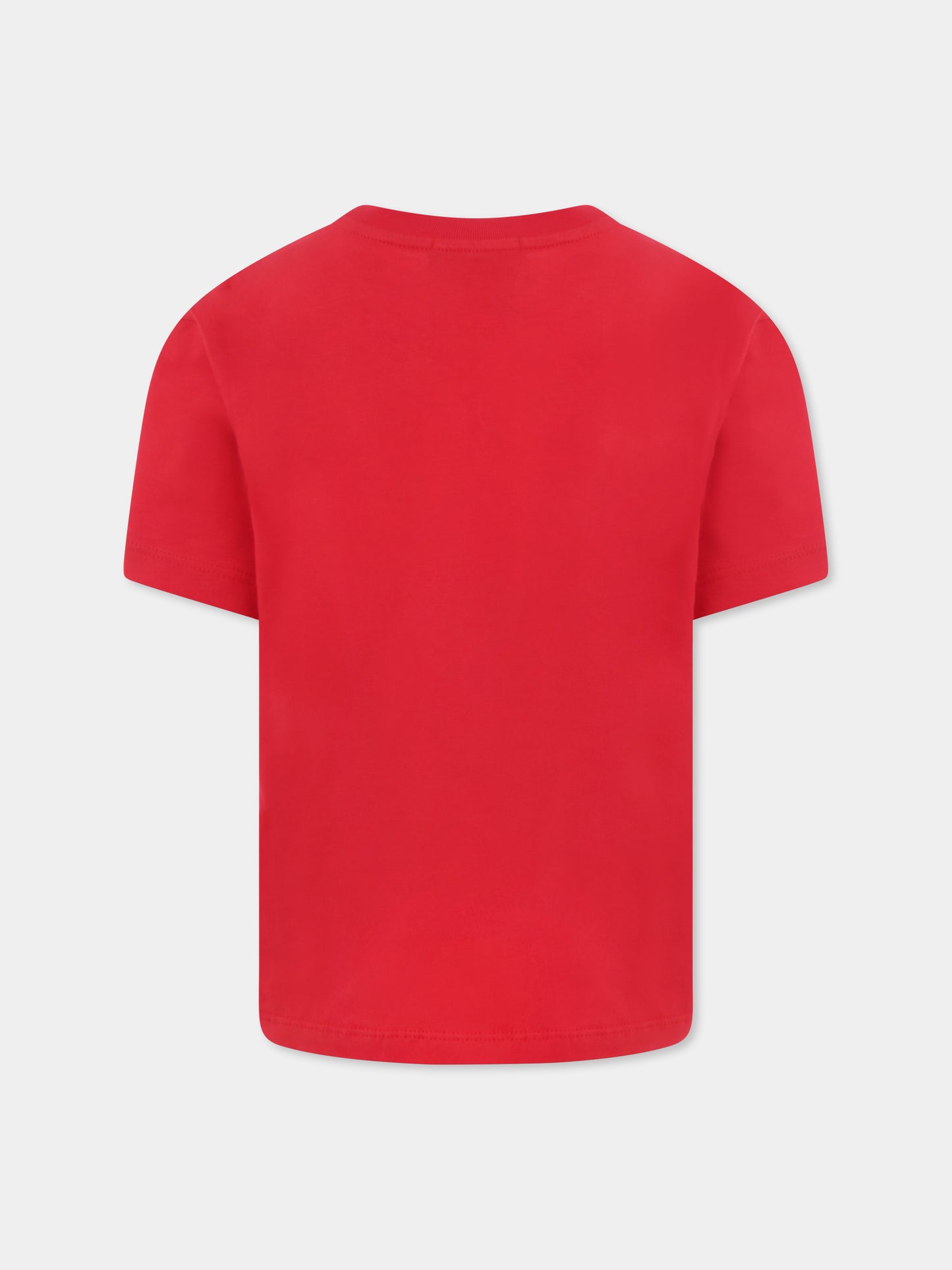 T-shirt rouge pour enfants avec smiley