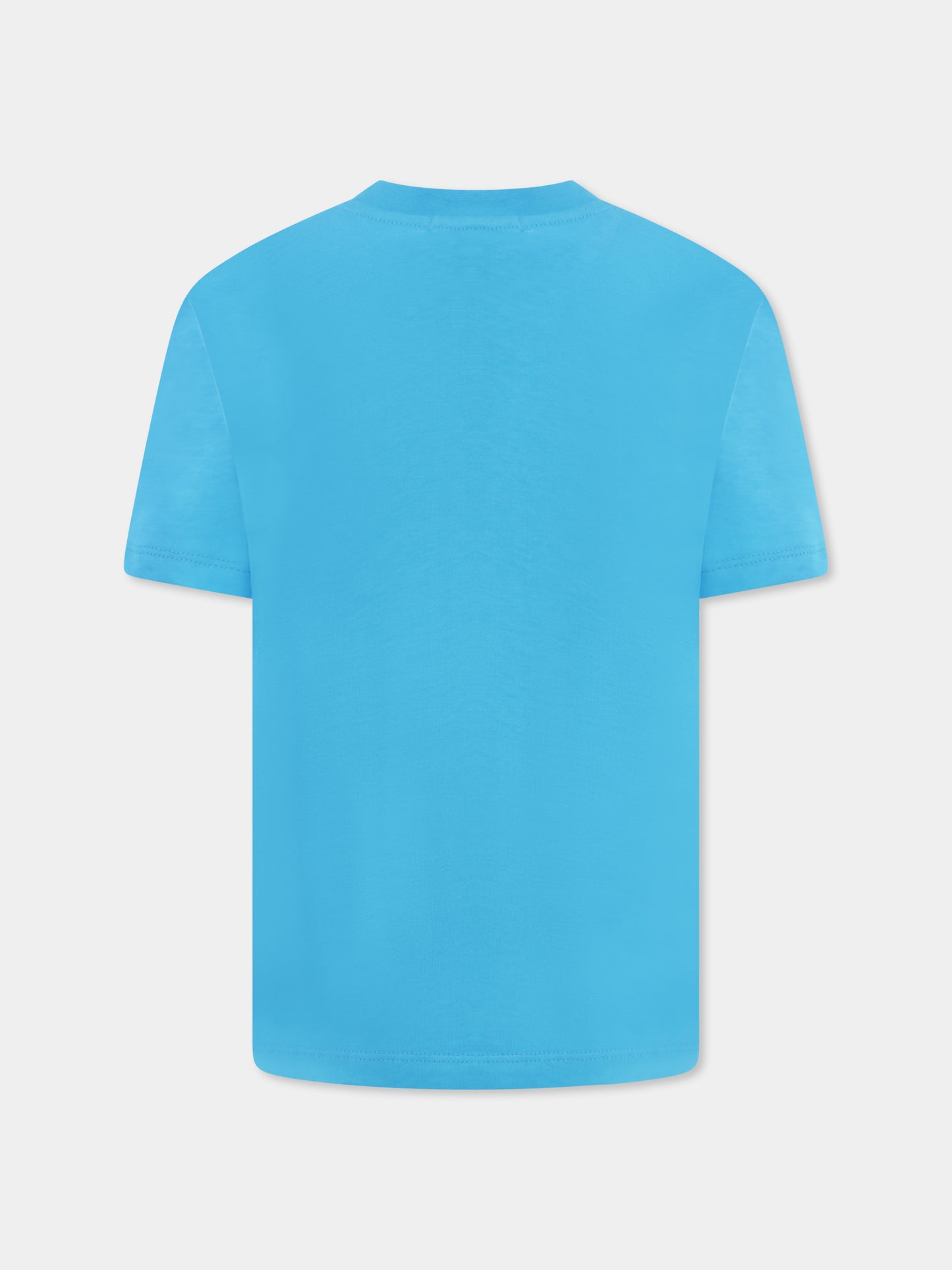 T-shirt bleu clair pour enfants avec smiley