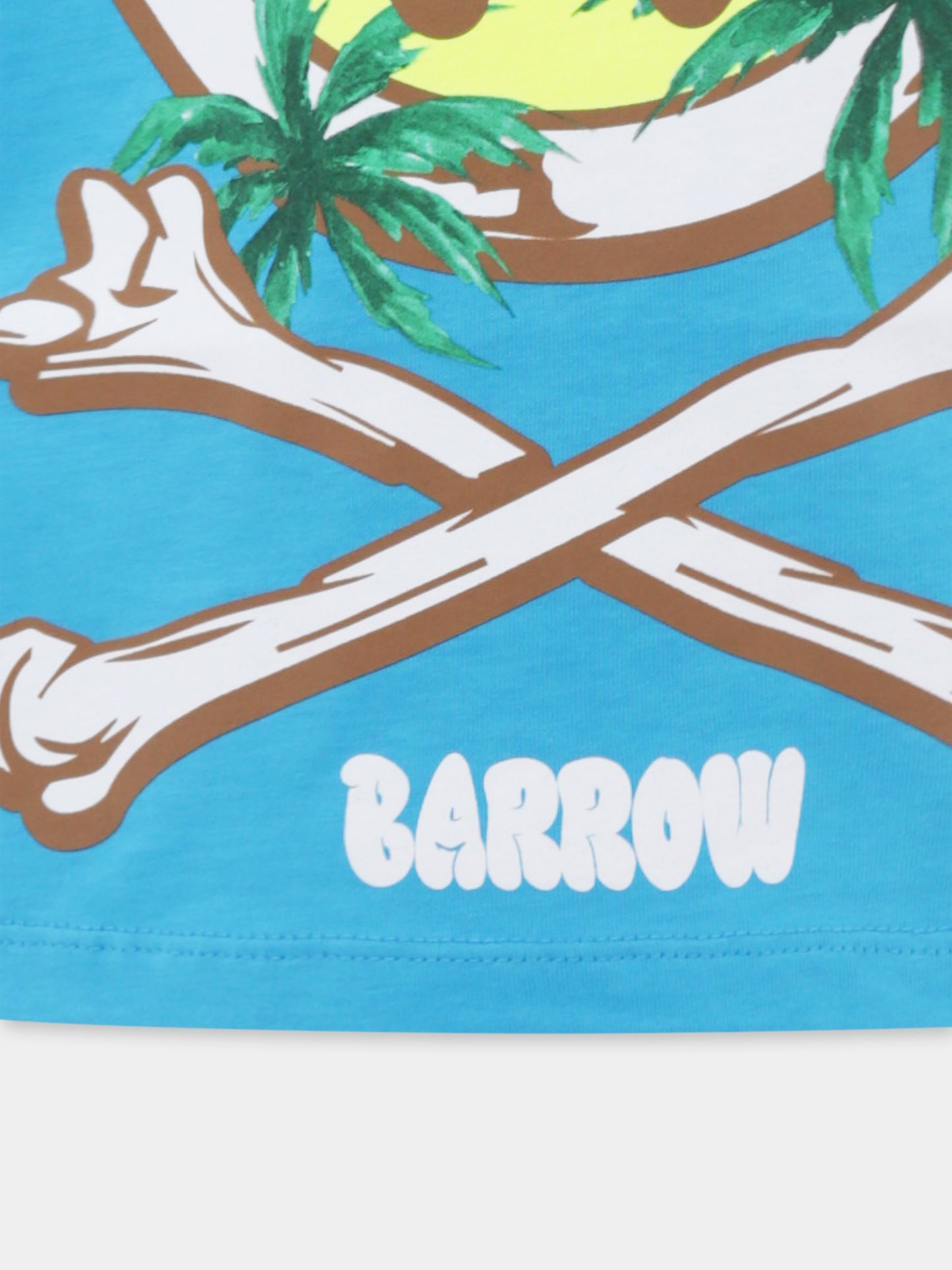 T-shirt bleu clair pour enfants avec smiley