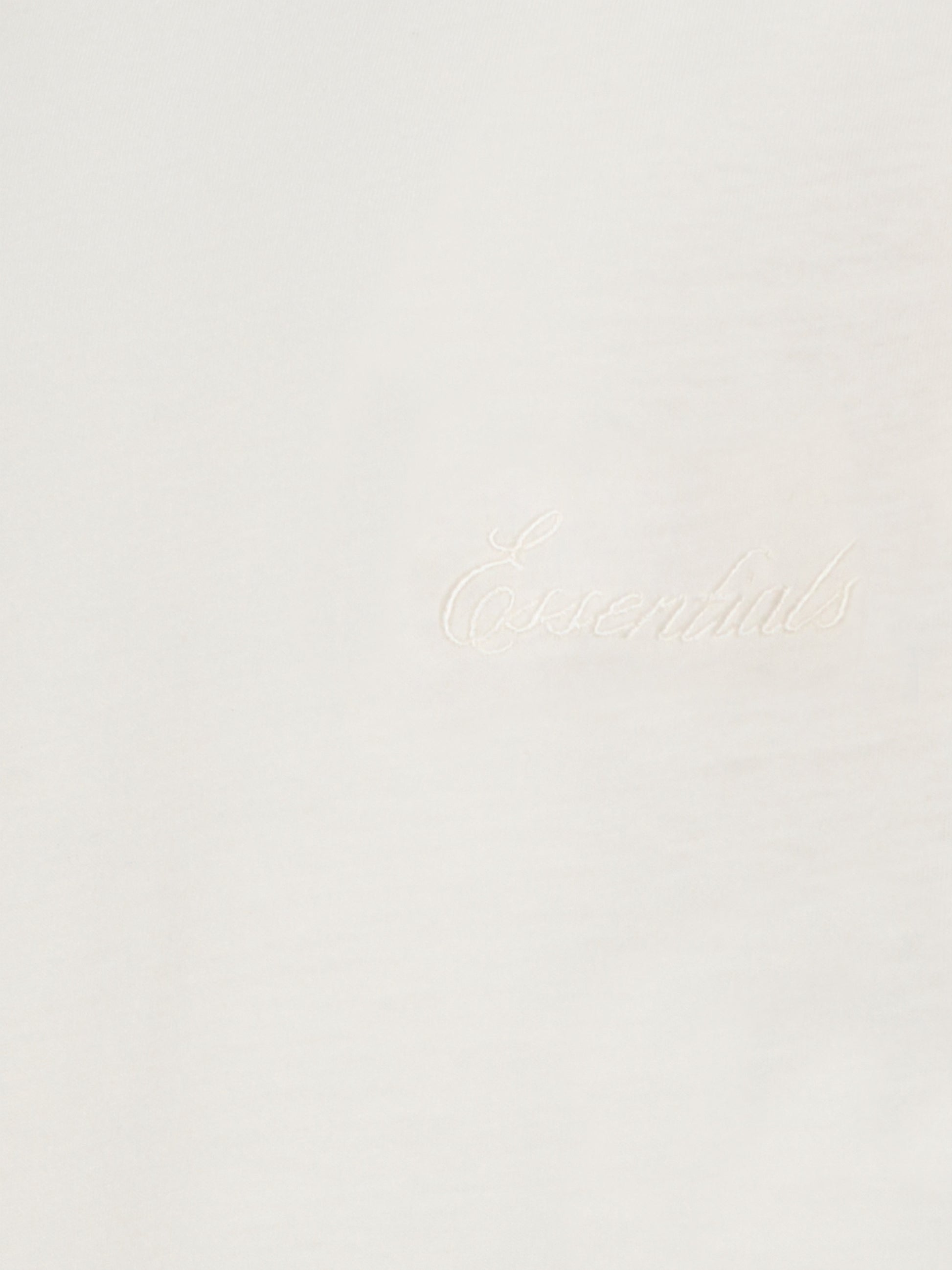 T-shirt avorio per bambini con logo ricamato,Fear Of God Essentials,785HO251462K IVORY