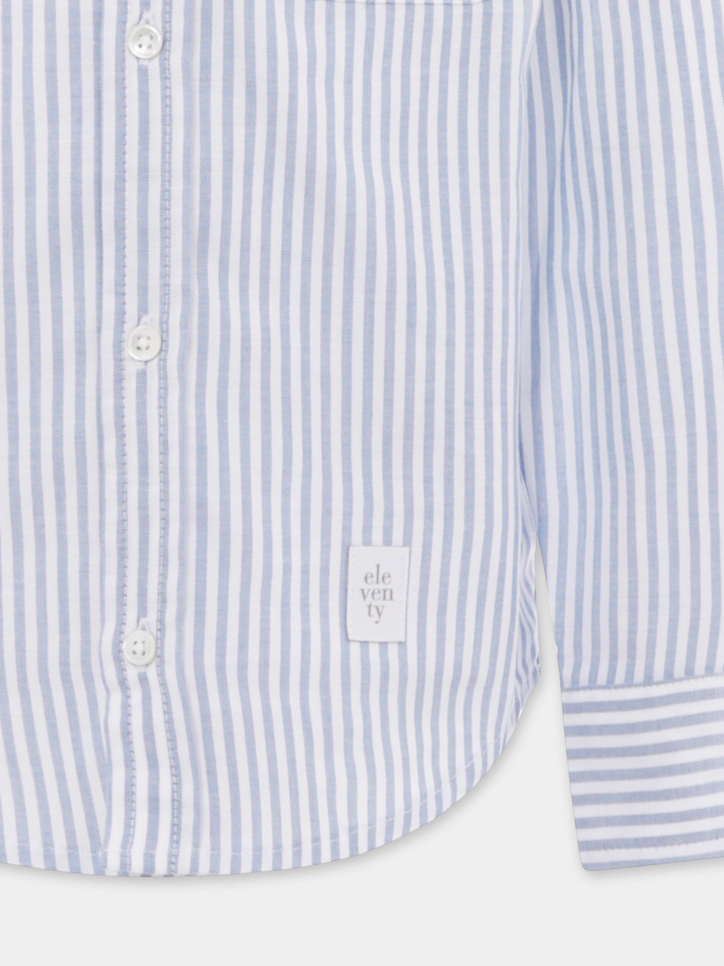 Chemise bleu clair pour garçon avec logo