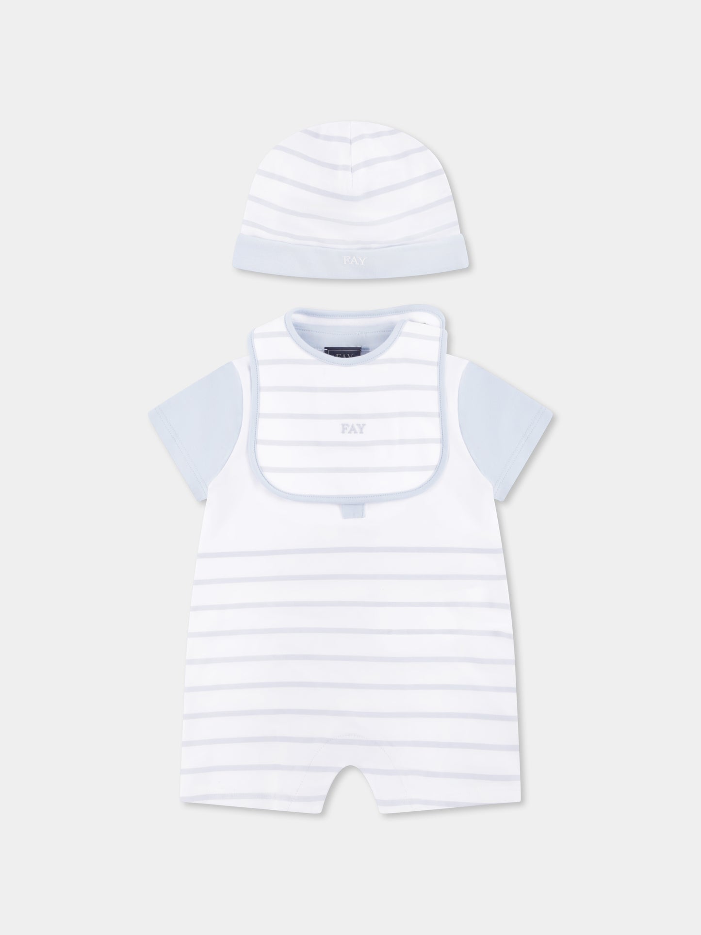 Ensemble barboteuse pour bébé garçon avce logo