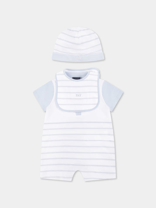 Ensemble barboteuse pour bébé garçon avce logo