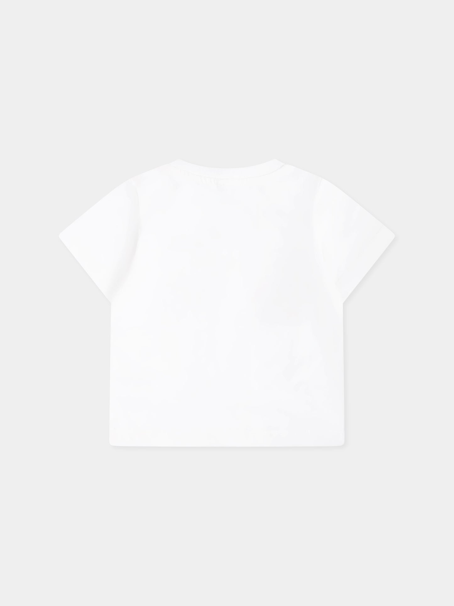 T-shirt bianca per neonata con stampa gelati,Stella Mccartney Kids,TW8151 Z0434 101