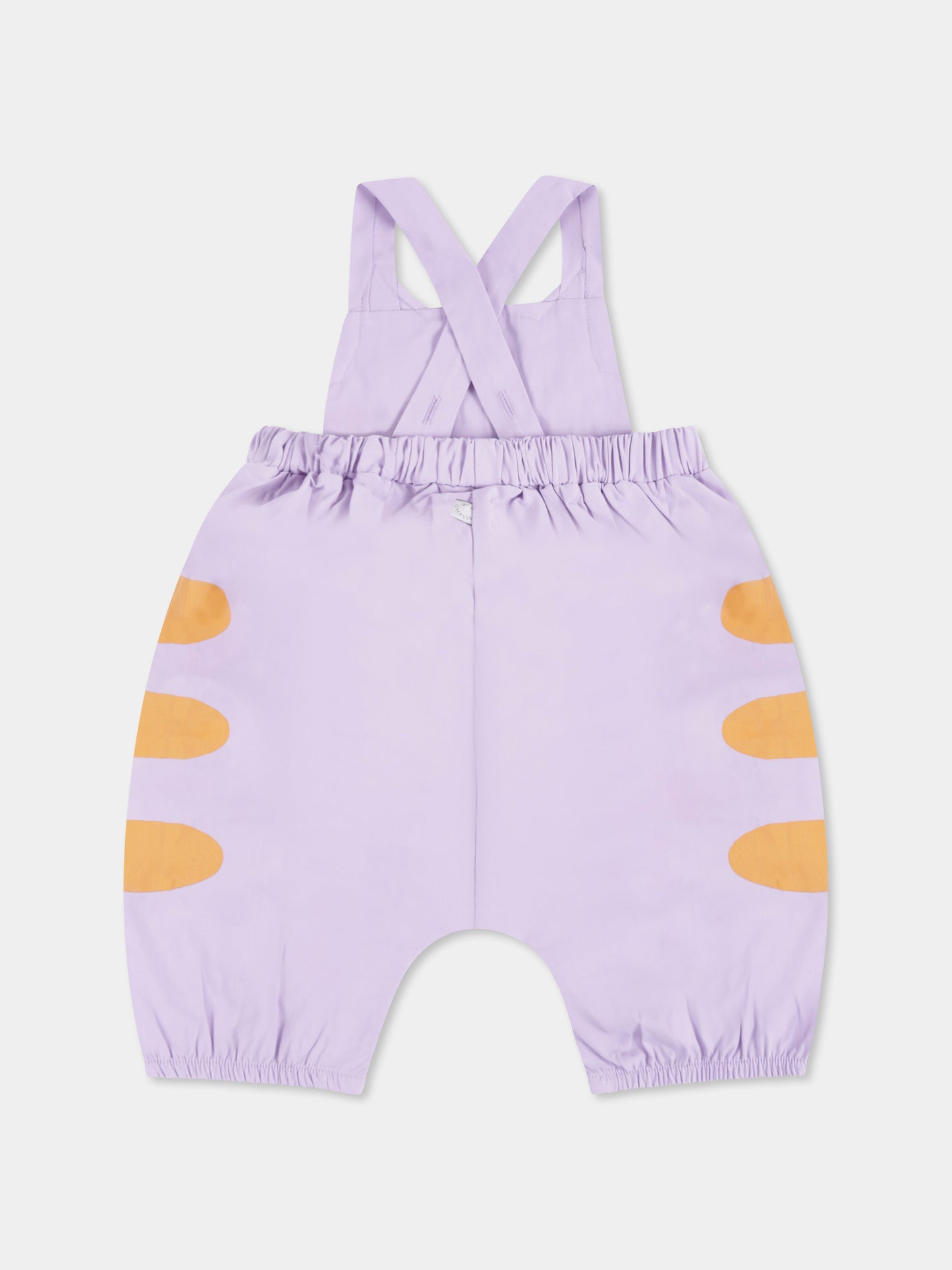 Salopette lilla per neonata con gatto,Stella Mccartney Kids,TWA042 Z0159 572