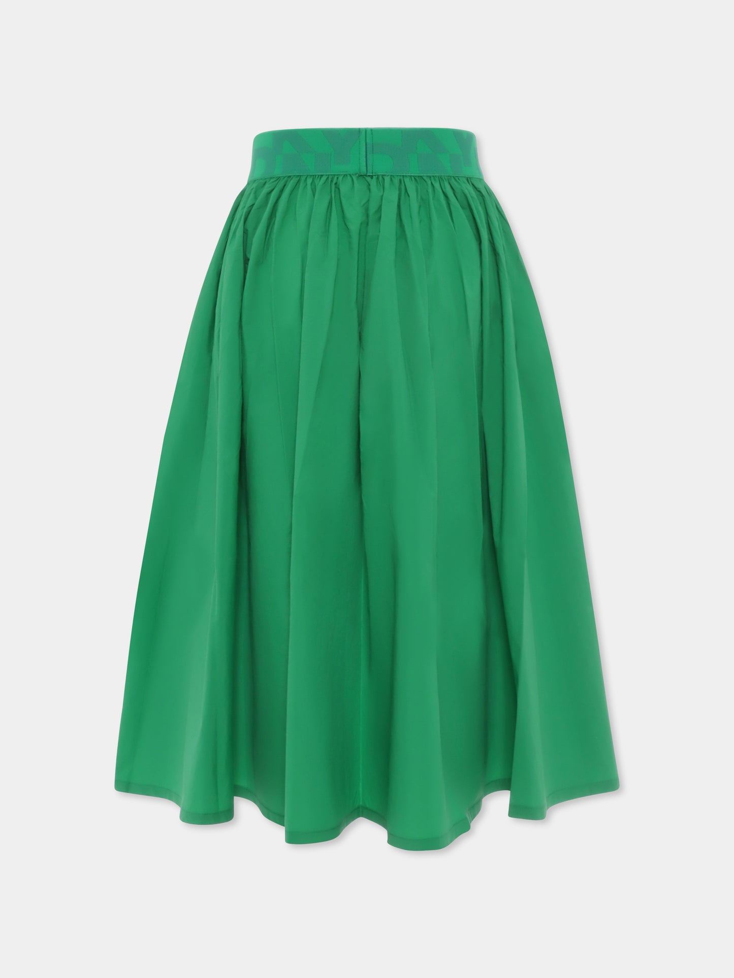 Gonna verde per bambina con logo,Dkny,D62267 709
